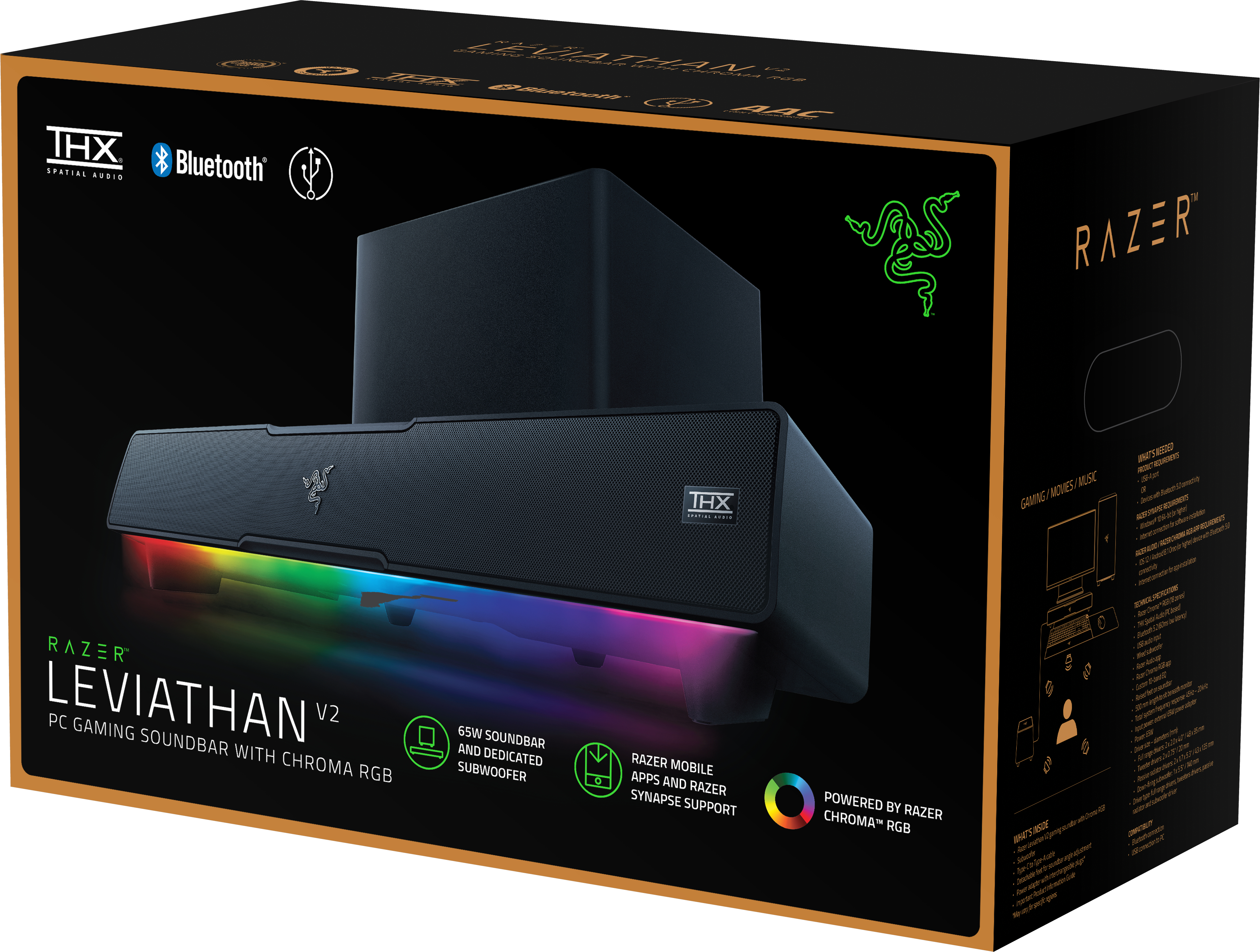 Акустическая система Razer Leviathan V2 (RZ05-03920100-R3G1) фото 5