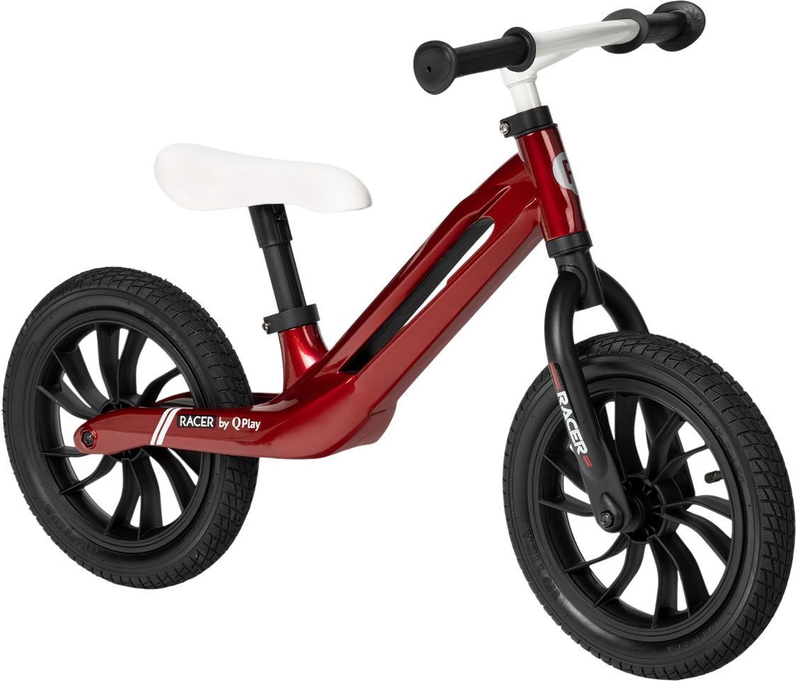 Беговел QPLAY RACER с надувными колесами красно-белый (B-300RedWhite) фото 2