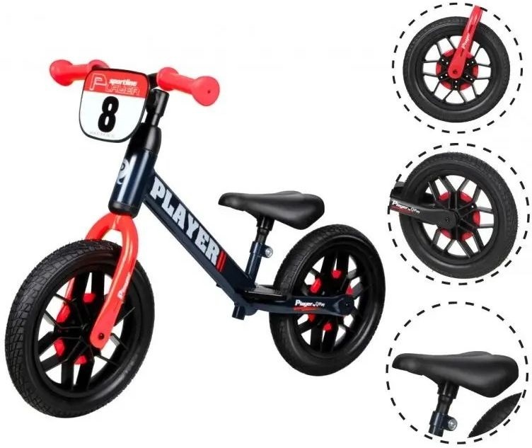 Беговел QPLAY Player красный (B-600Red) фото 4