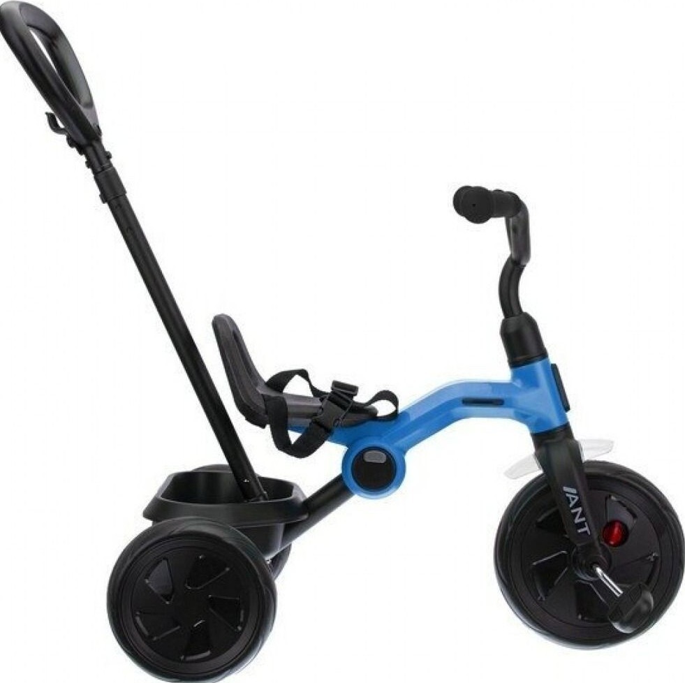 Велосипед трехколесный QPLAY Ant+ с родительской ручкой складной синий (T190-2Ant+Blue) фото 4