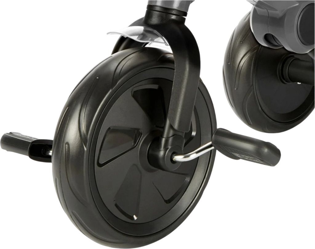 Велосипед трехколесный QPLAY Ant+ с родительской ручкой складной темно-серый (T190-2Ant+Grey) фото 5