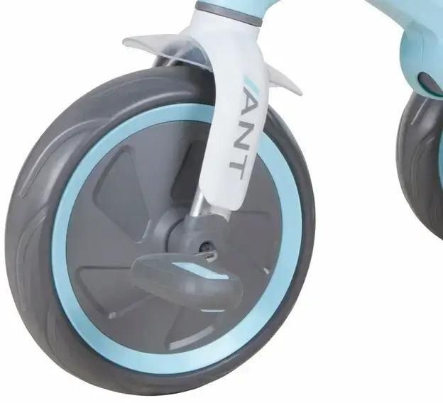 Велосипед трехколесный QPLAY Ant+ с родительской ручкой складной голубой (T190-2Ant+LightBlue) фото 3
