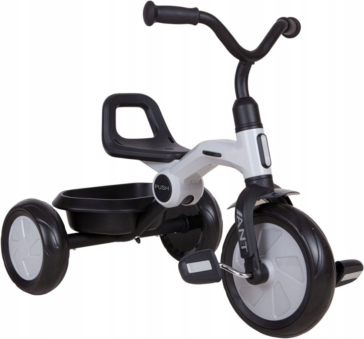 Велосипед трехколесный QPLAY Ant+ с родительской ручкой складной серый (T190-2Ant+LightGrey) фото 3
