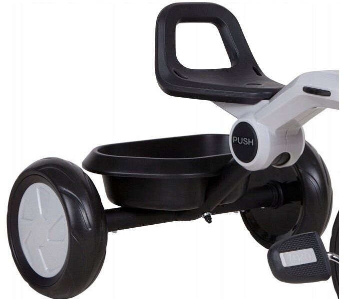 Велосипед трехколесный QPLAY Ant+ с родительской ручкой складной серый (T190-2Ant+LightGrey) фото 6