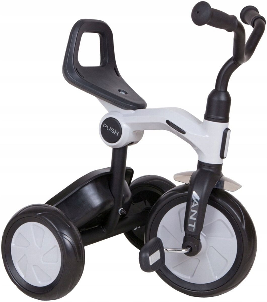 Велосипед трехколесный QPLAY Ant+ с родительской ручкой складной серый (T190-2Ant+LightGrey) фото 4
