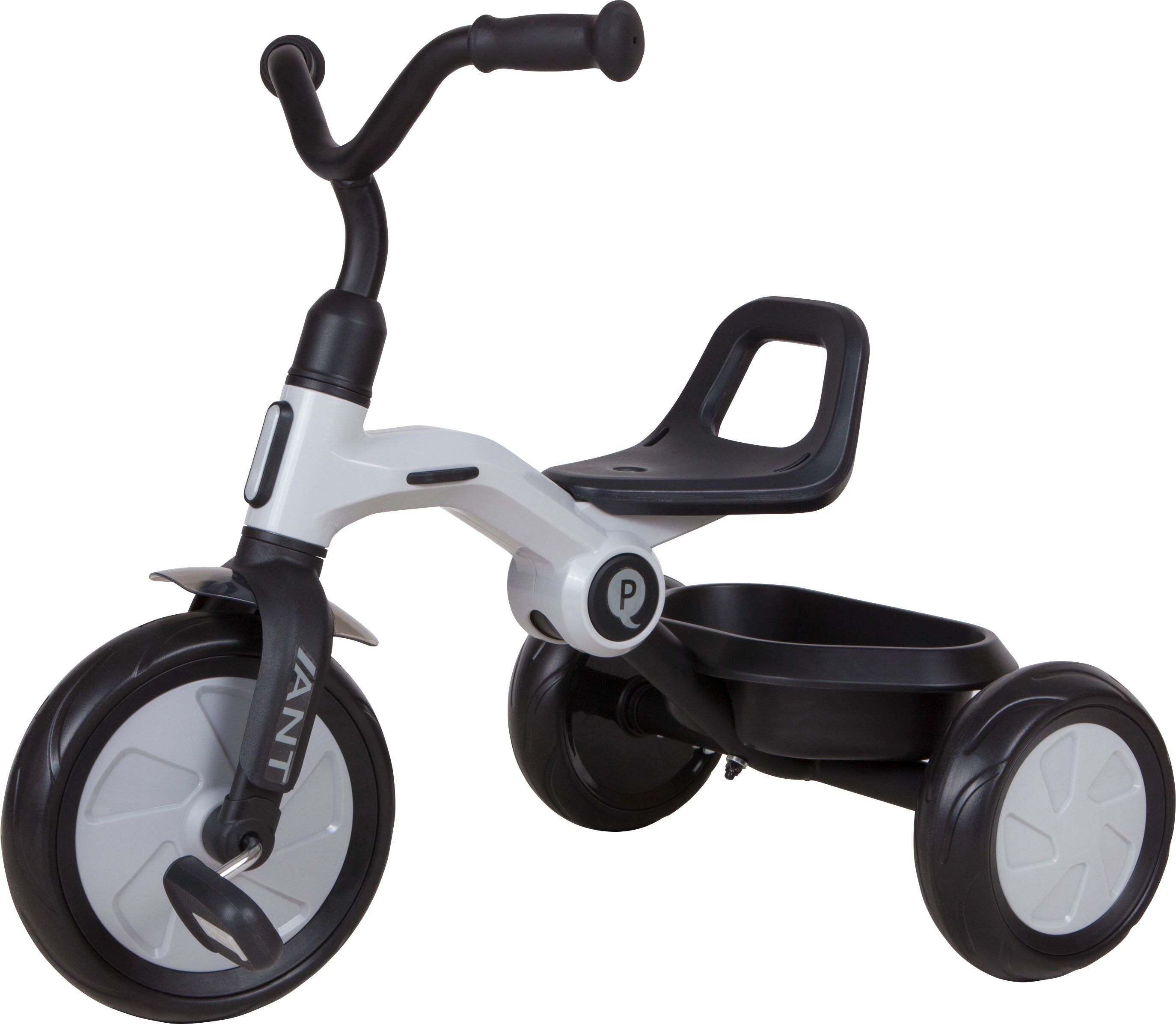 Велосипед трехколесный QPLAY Ant+ с родительской ручкой складной серый (T190-2Ant+LightGrey) фото 2