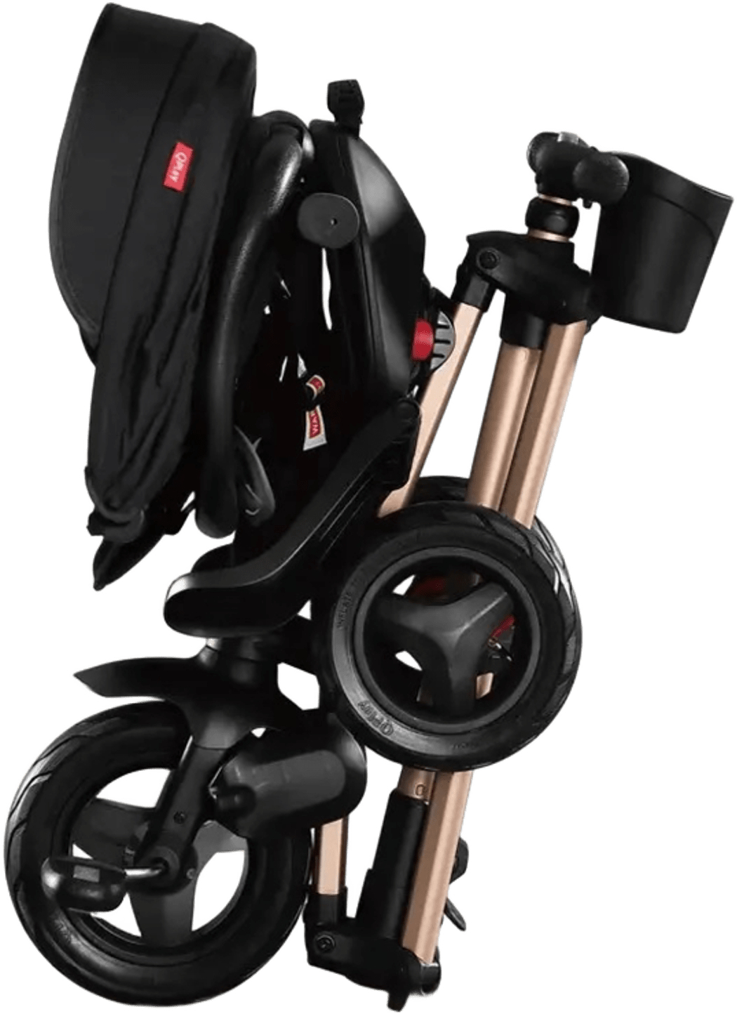 Велосипед складной трехколесный детский QPLAY Nova+ Rubber (S700-13Nova+RubberGold) фото 4