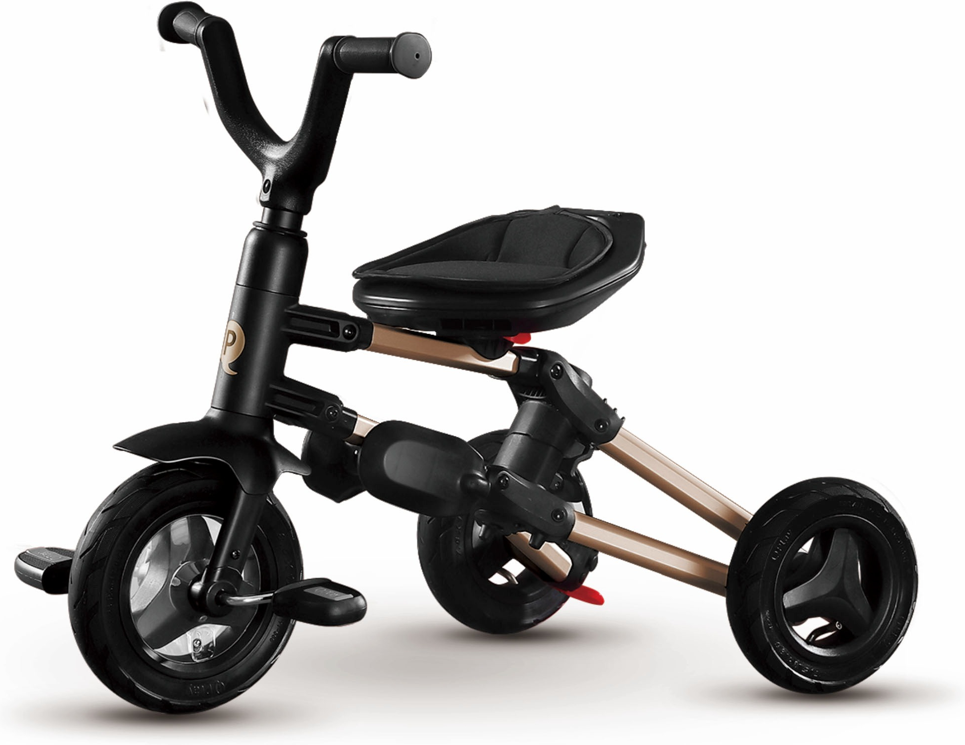 Велосипед складной трехколесный детский Nova+ Rubber Military Green-Gold (S700-13Nova+RubberGreenGo) фото 2