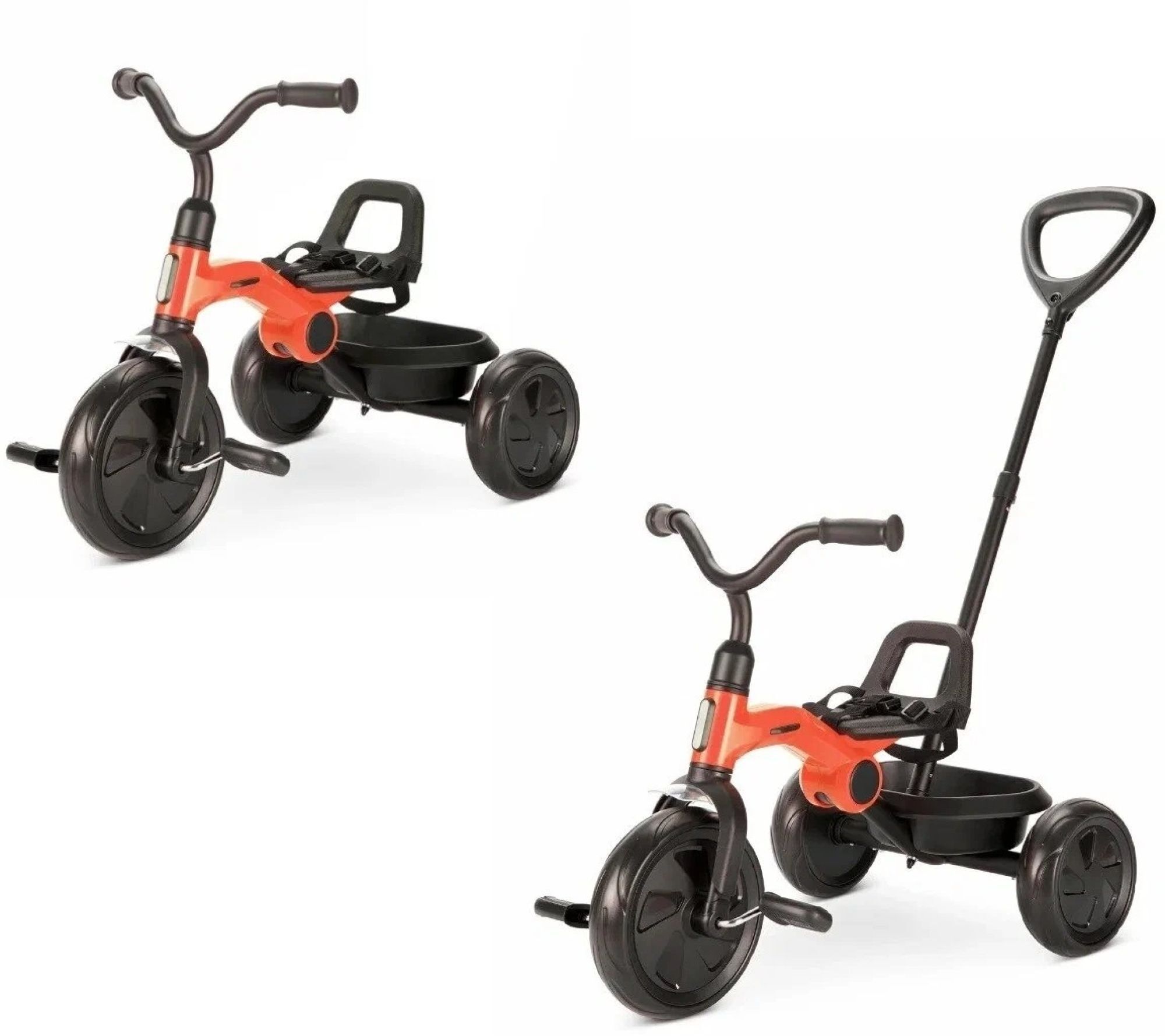 Велосипед трехколесный QPLAY Ant+ с родительской ручкой складной красный (T190-8Red) фото 3