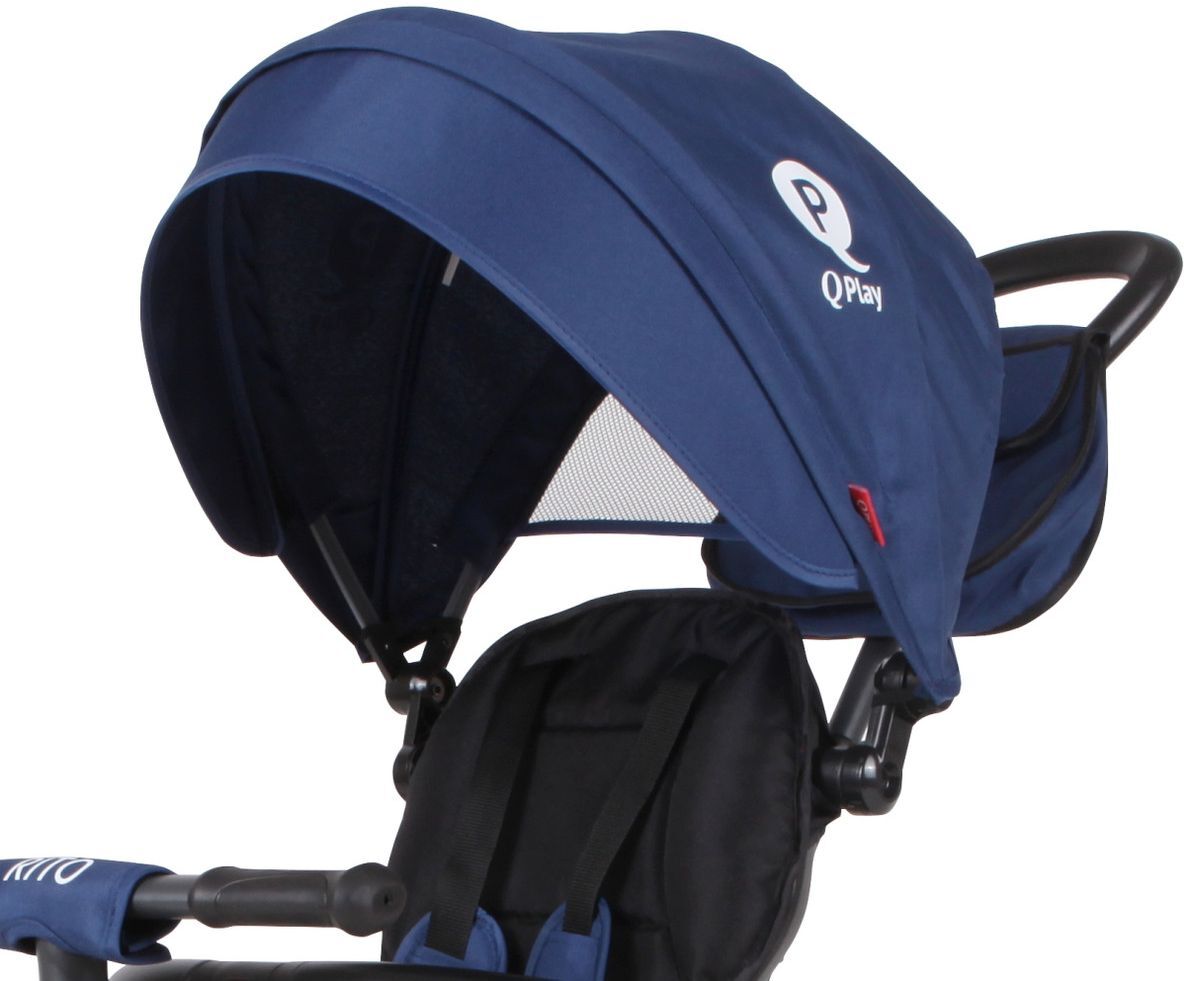 Велосипед трехколесный QPLAY Rito Rubber складной синий (S380-10BlueRubber) фото 4