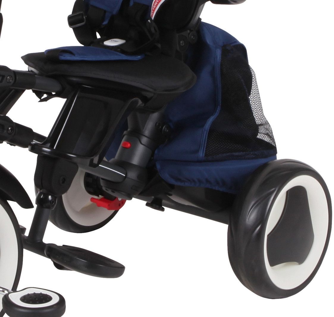 Велосипед трехколесный QPLAY Rito Rubber складной синий (S380-10BlueRubber) фото 5