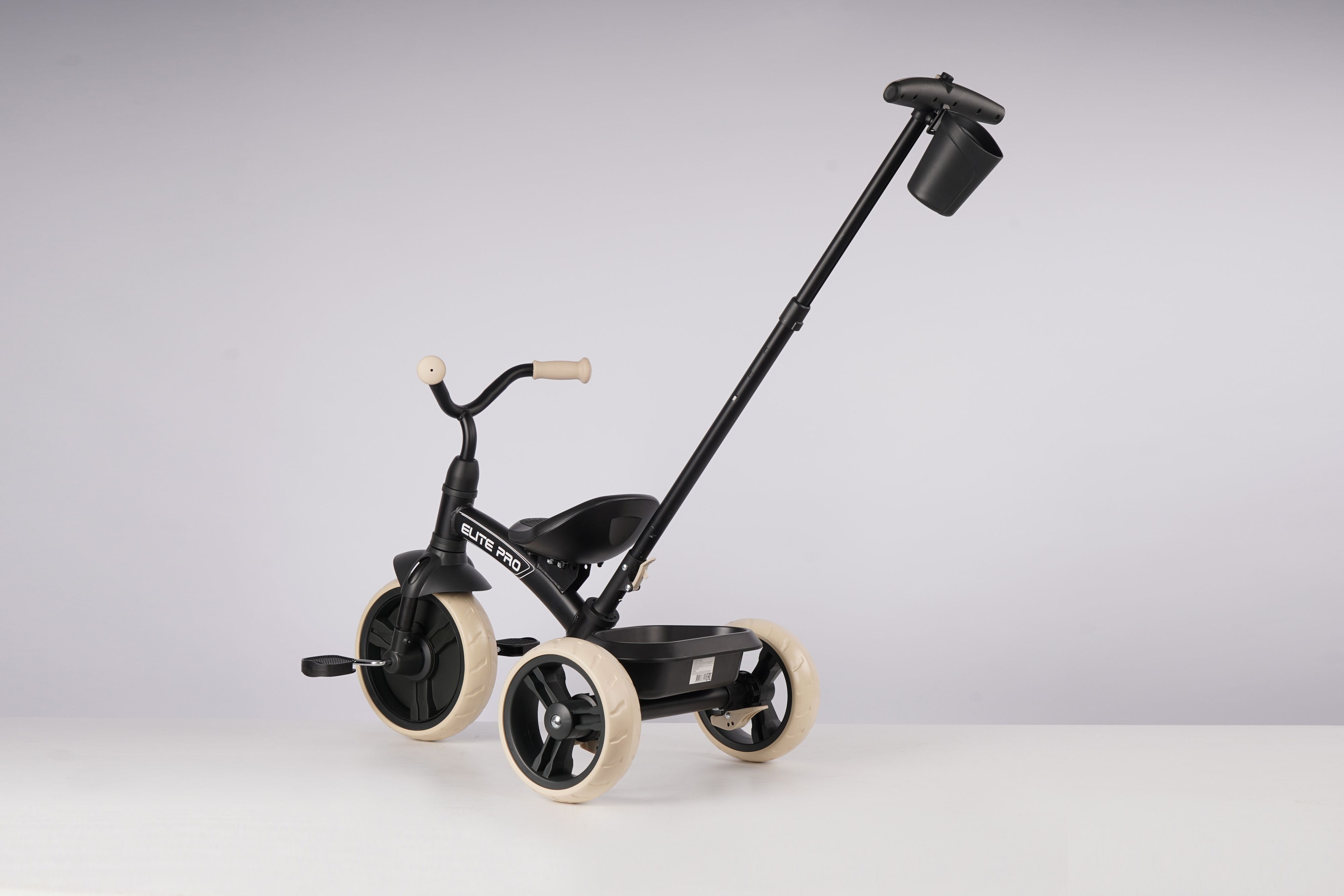 Велосипед трехколесный QPLAY Elite Pro черный (T10-BEliteProBlack) фото 6