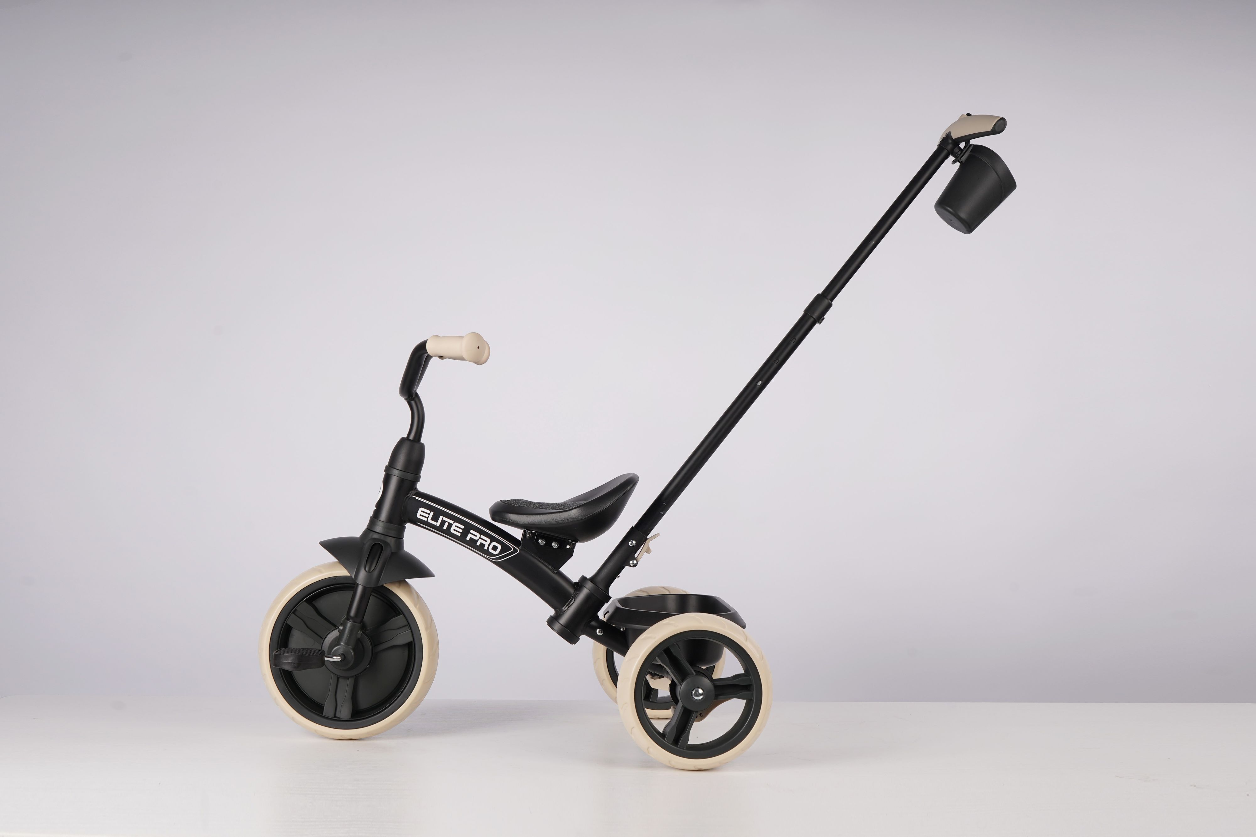 Велосипед трехколесный QPLAY Elite Pro черный (T10-BEliteProBlack) фото 4