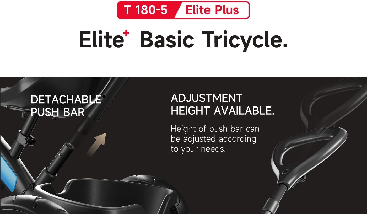 Велосипед трехколесный QPLAY Elite+ синий (T180-5Elite+Blue) фото 6