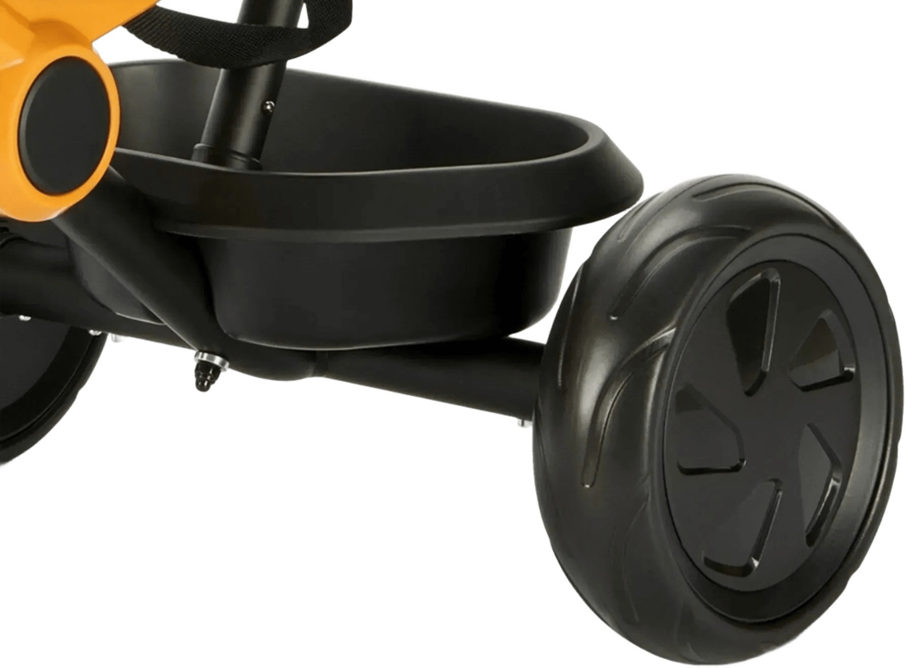 Велосипед триколісний QPLAY Ant+ із батьківською ручкою складаний жовтий (T190-2Ant+Yellow)фото