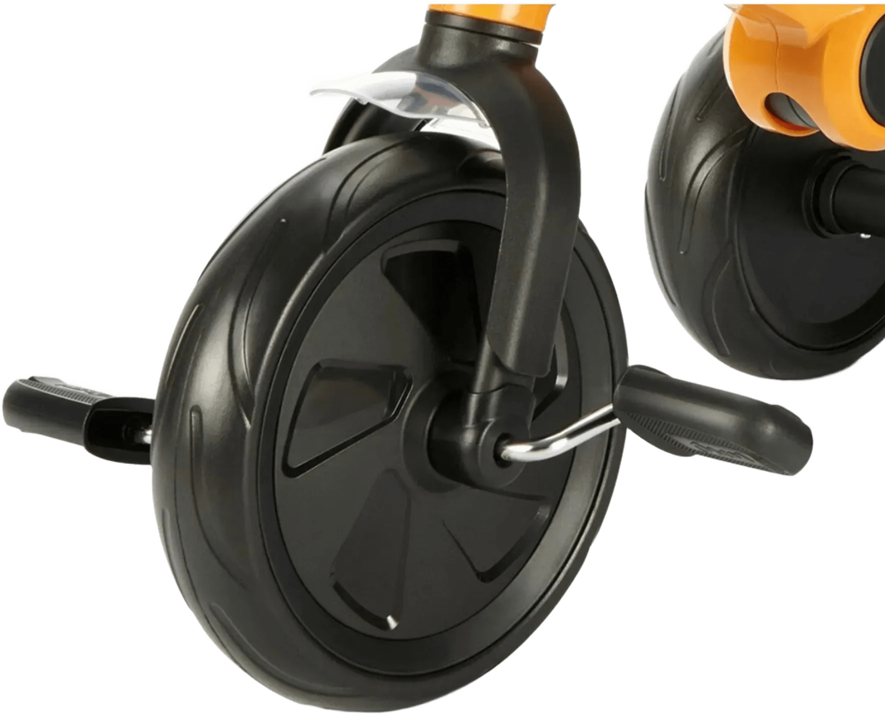 Велосипед триколісний QPLAY Ant+ із батьківською ручкою складаний жовтий (T190-2Ant+Yellow)фото