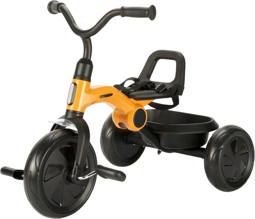 Велосипед триколісний QPLAY Ant+ із батьківською ручкою складаний жовтий (T190-2Ant+Yellow)фото