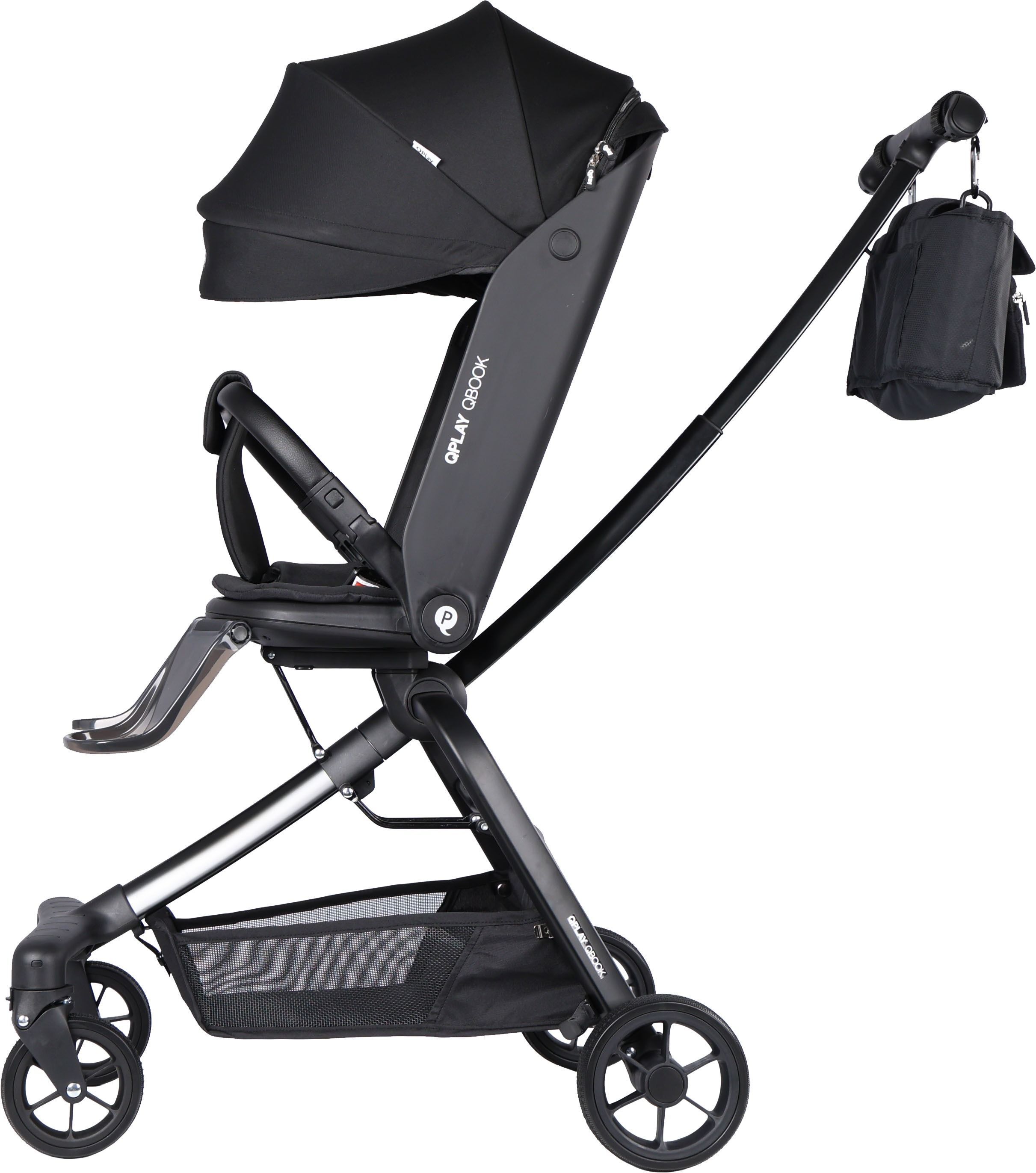 Прогулянкова коляска QPLAY QBOOK чорна (QBOOKBlack)фото4