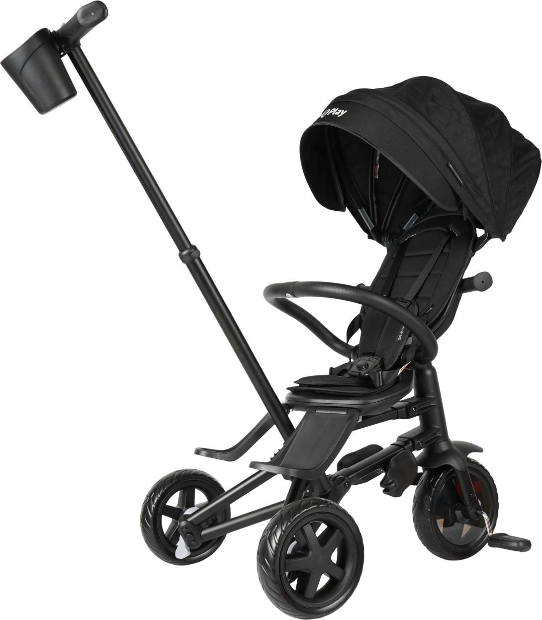 Велосипед триколісний QPLAY Nova Niello складаний чорний (S700-6NovaNielloBlack)фото4