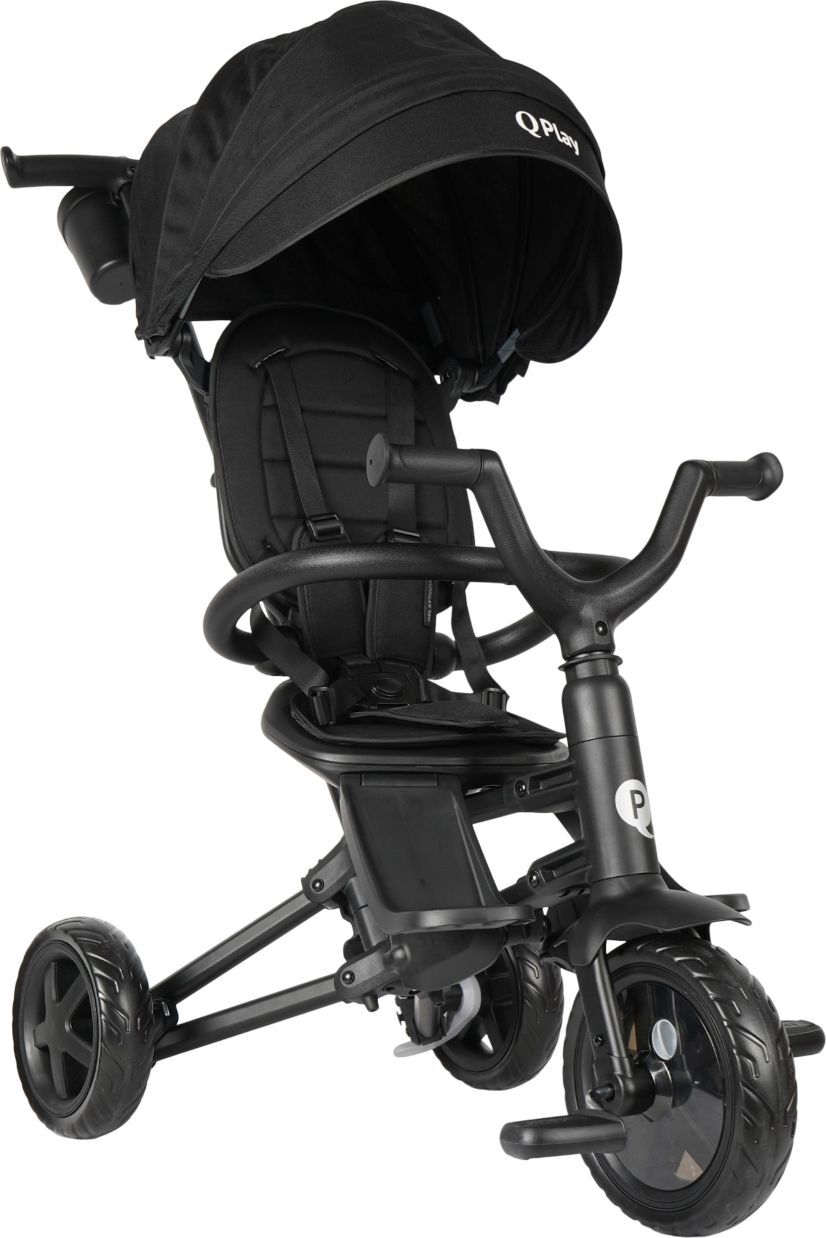 Велосипед триколісний QPLAY Nova Niello складаний чорний (S700-6NovaNielloBlack)фото2