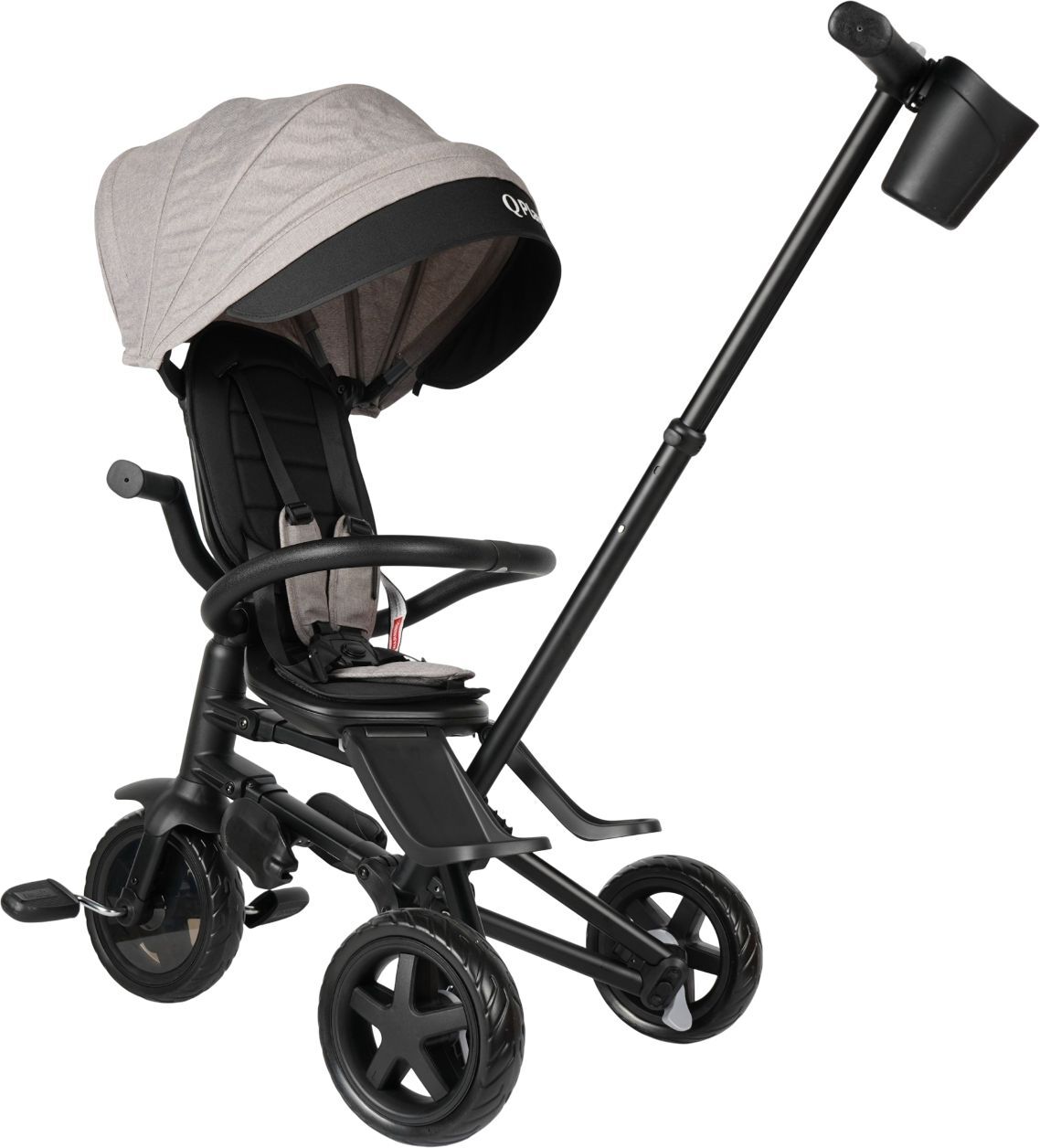Велосипед трехколесный QPLAY Nova Niello складной серый (S700-6NovaNielloGrey) фото 3