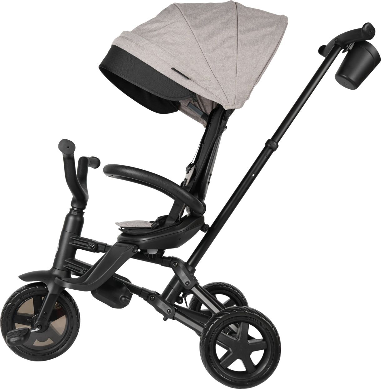 Велосипед трехколесный QPLAY Nova Niello складной серый (S700-6NovaNielloGrey) фото 2