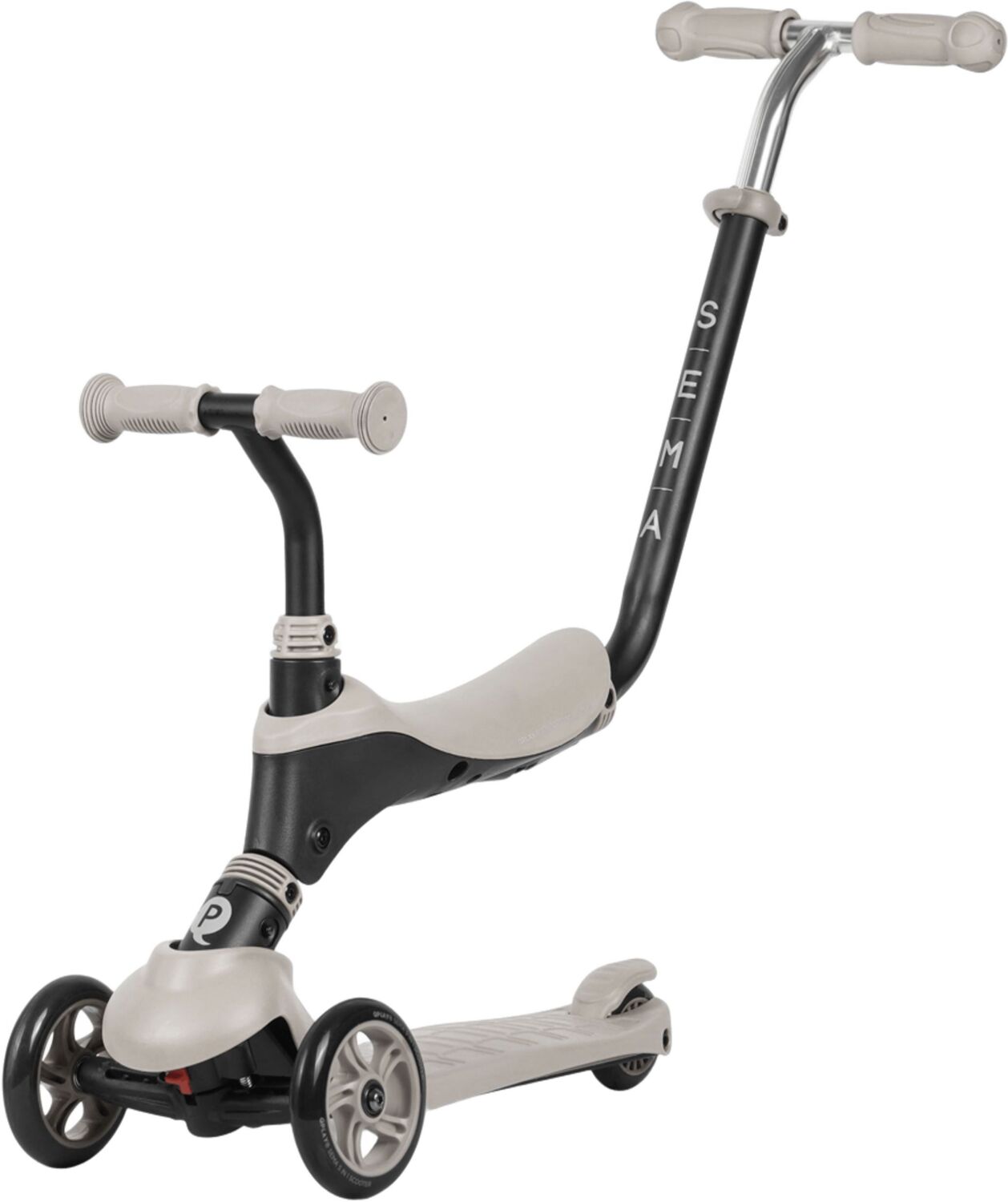 Самокат QPLAY Sema 5-в-1 трехколесный бежевый (ST-004SemaBeige) фото