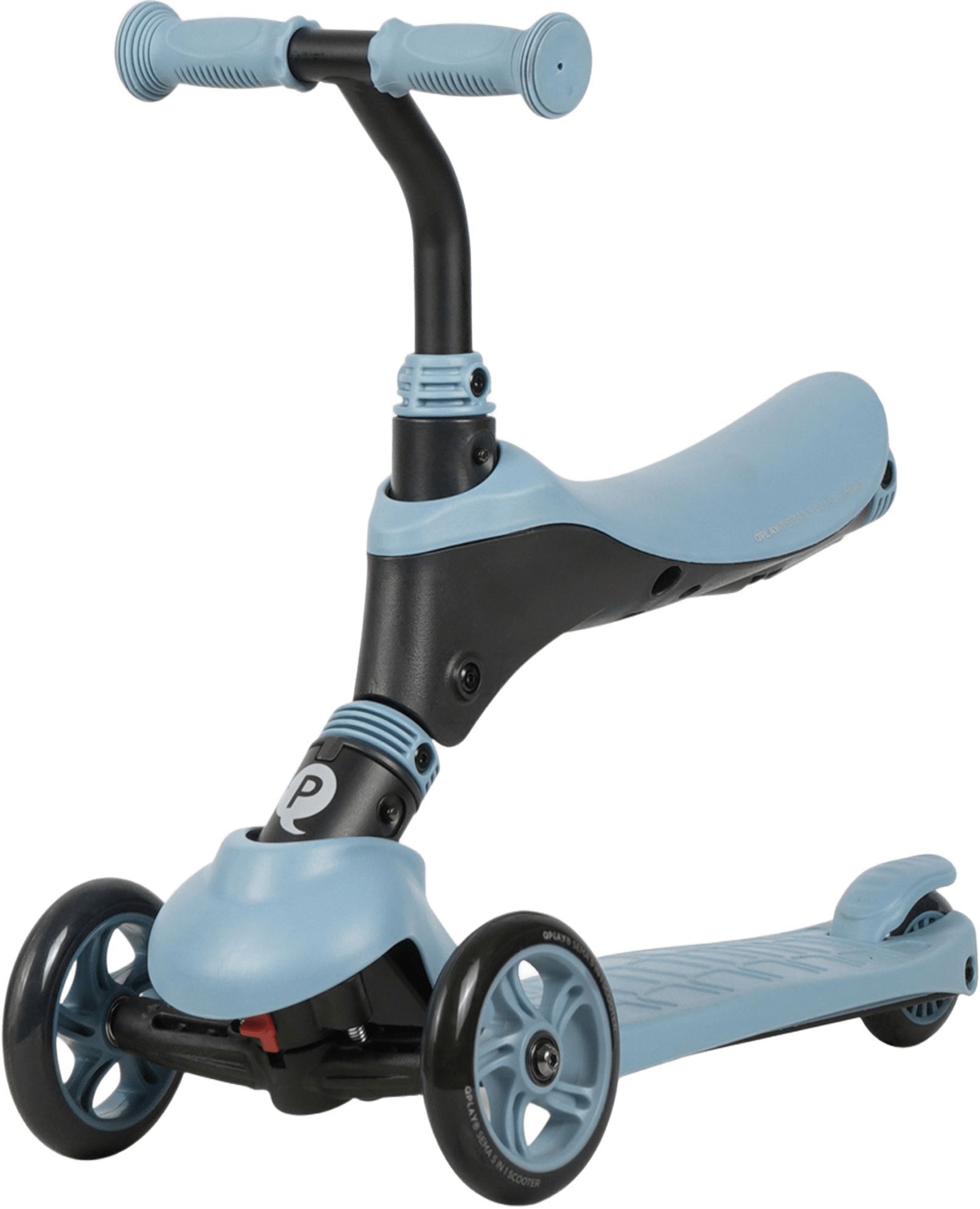 Самокат QPLAY Sema 5-в-1 триколісний блакитний (ST-004SemaBlue)фото2