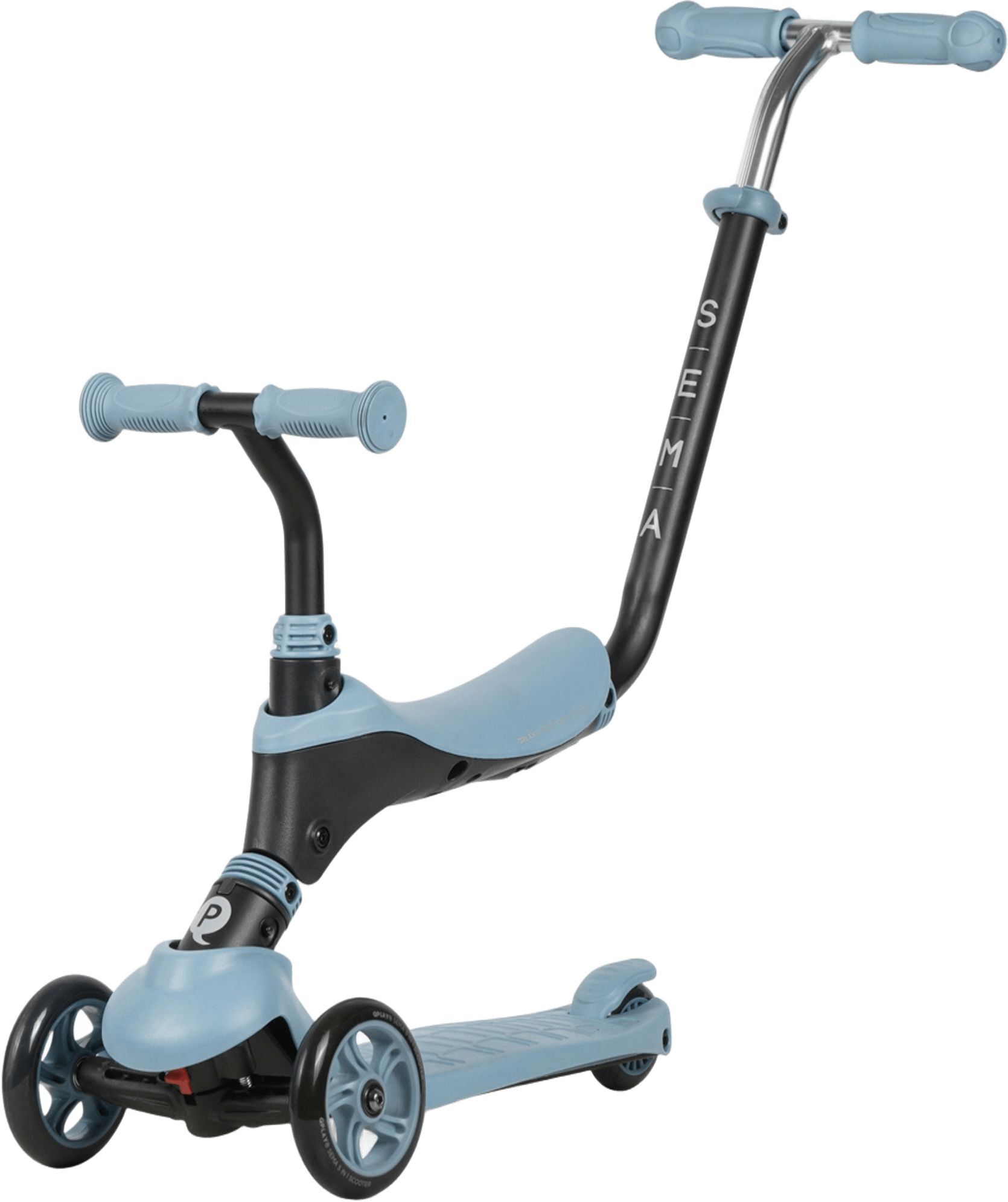 Самокат QPLAY Sema 5-в-1 триколісний блакитний (ST-004SemaBlue)фото3