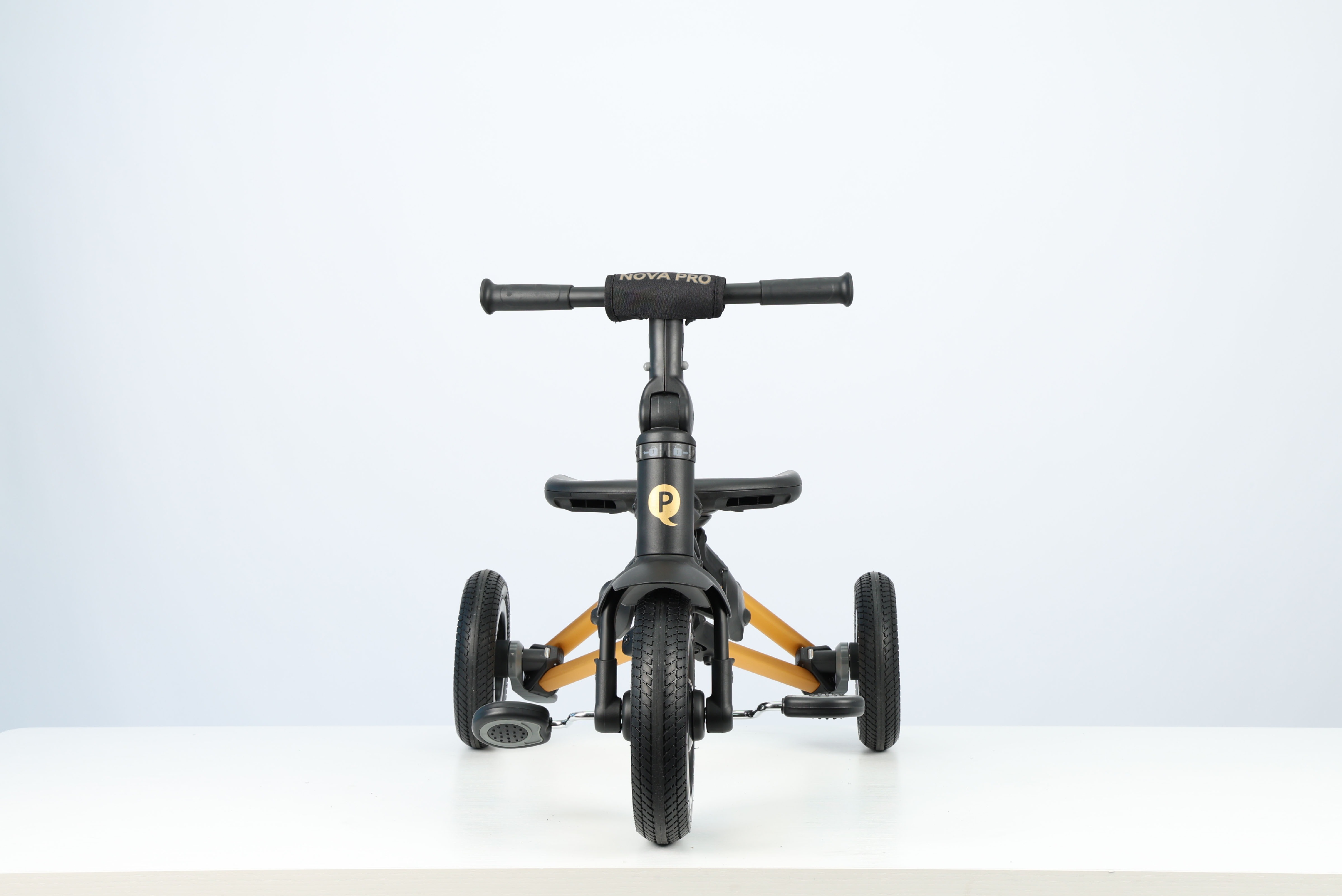 Велосипед трехколесный QPLAY Nova Pro складной черно-золотой (S800NovaProGoldBlack) фото 12