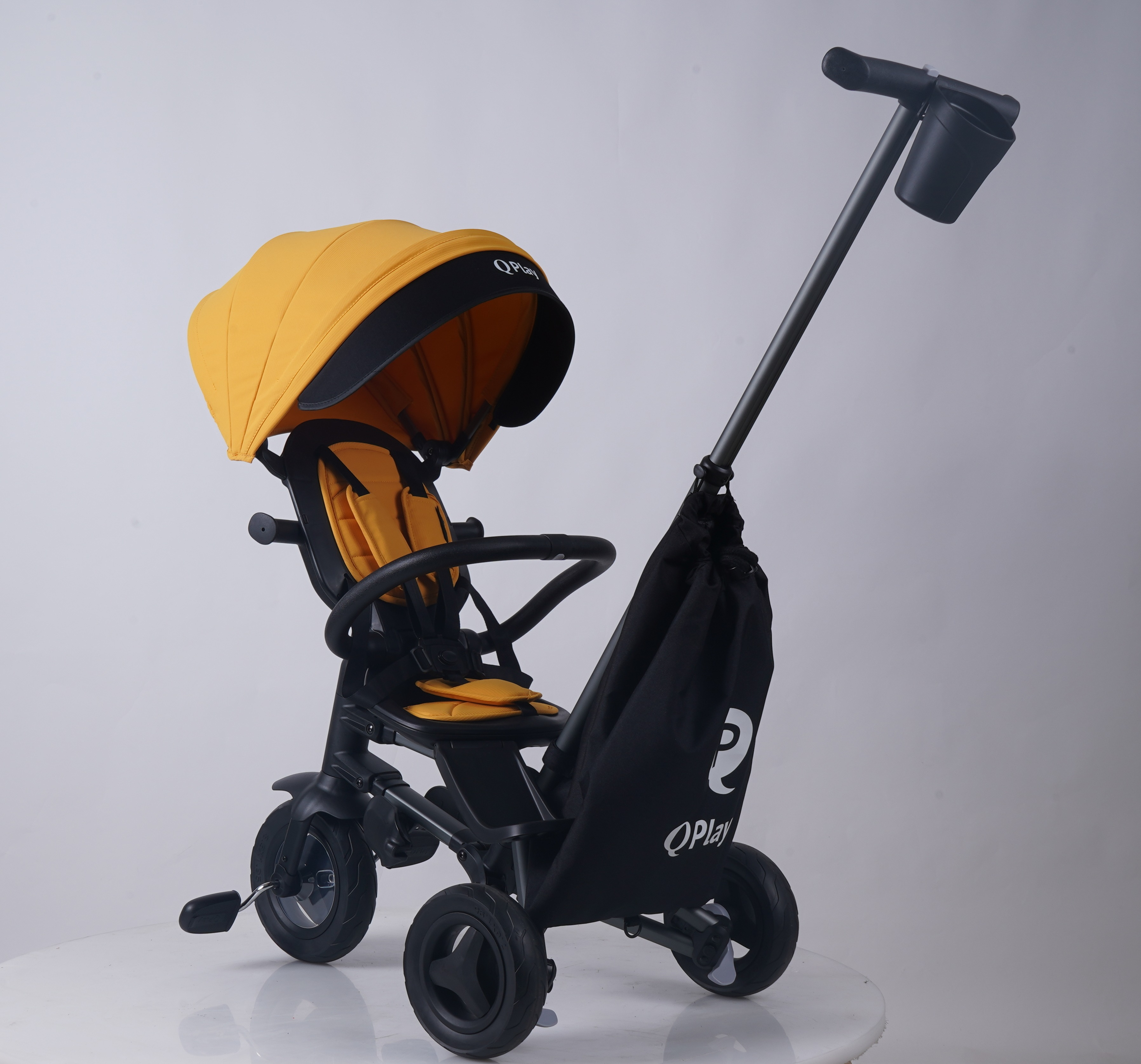 Велосипед складной трехколесный детский Nova+ Rubber Desert Yellow (S700-13Nova+DesertYellow) фото 2