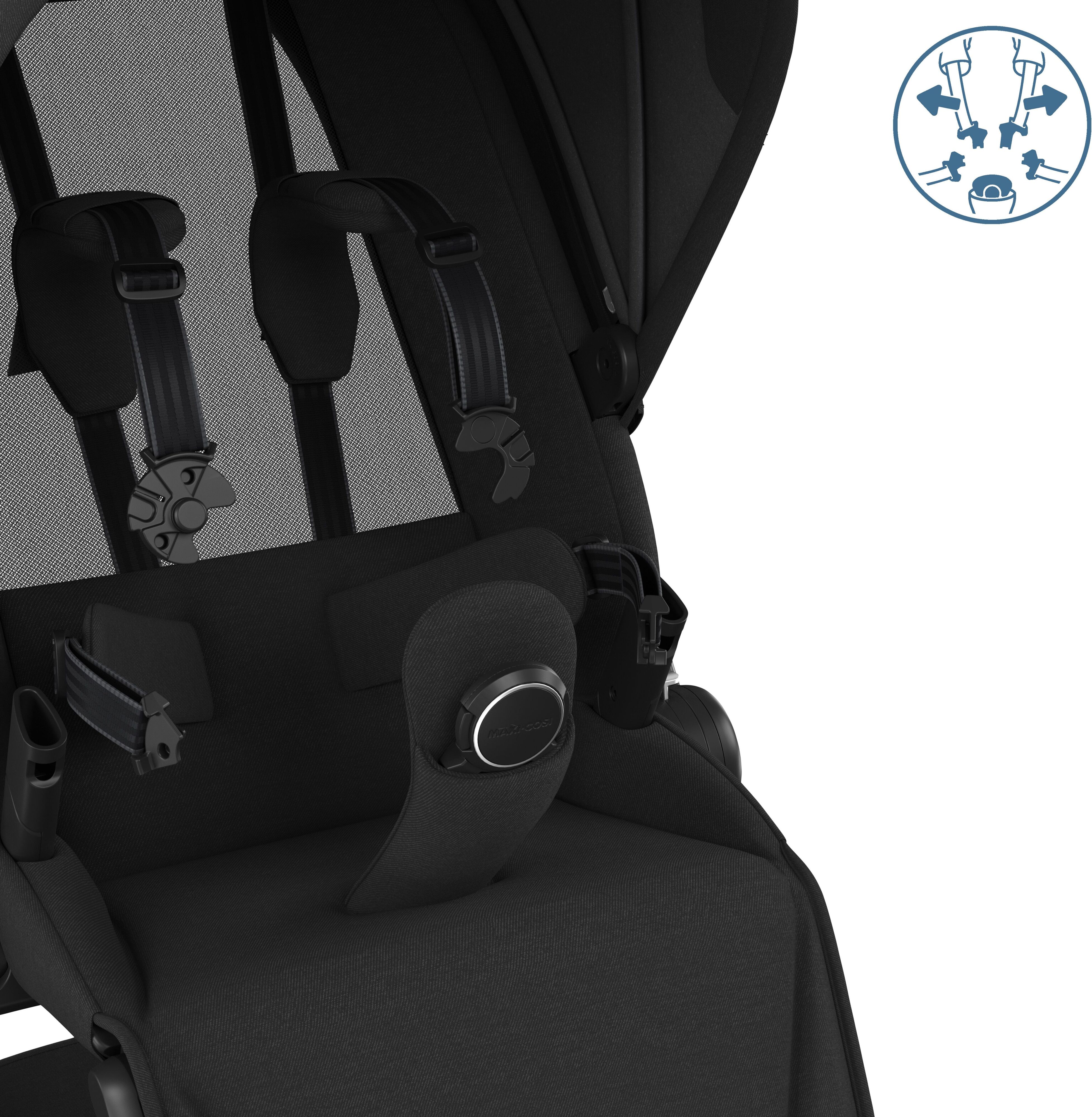 Коляска прогулочная Maxi-Cosi Fame Twillic Black (1122390110) фото 4