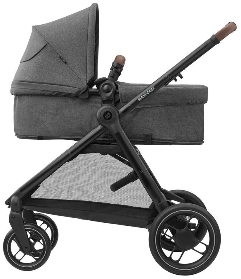 Коляска Maxi-Cosi Zelia S Trio Dark Grey + CabrioFix S i-Size + сумка (1996551110)фото