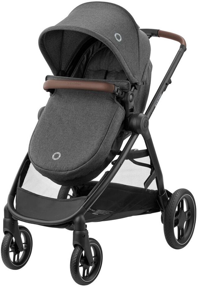 Коляска Maxi-Cosi Zelia S Trio Dark Grey + CabrioFix S i-Size + сумка (1996551110)фото