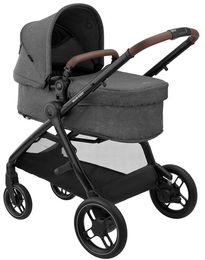 Коляска Maxi-Cosi Zelia S Trio Dark Grey + CabrioFix S i-Size + сумка (1996551110)фото