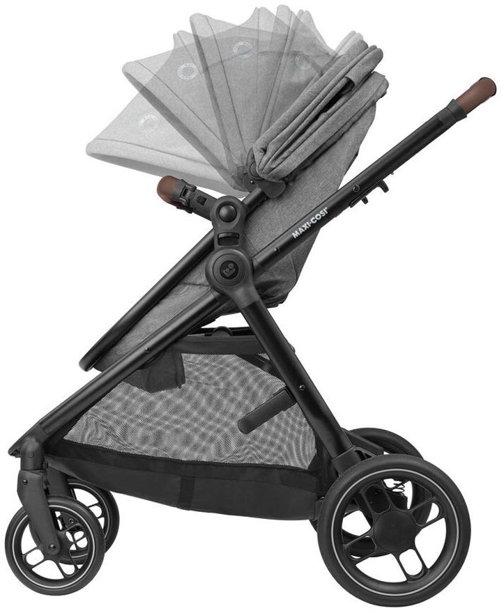 Коляска Maxi-Cosi Zelia S Trio Grey + CabrioFix S i-Size + сумка (1996911110)фото