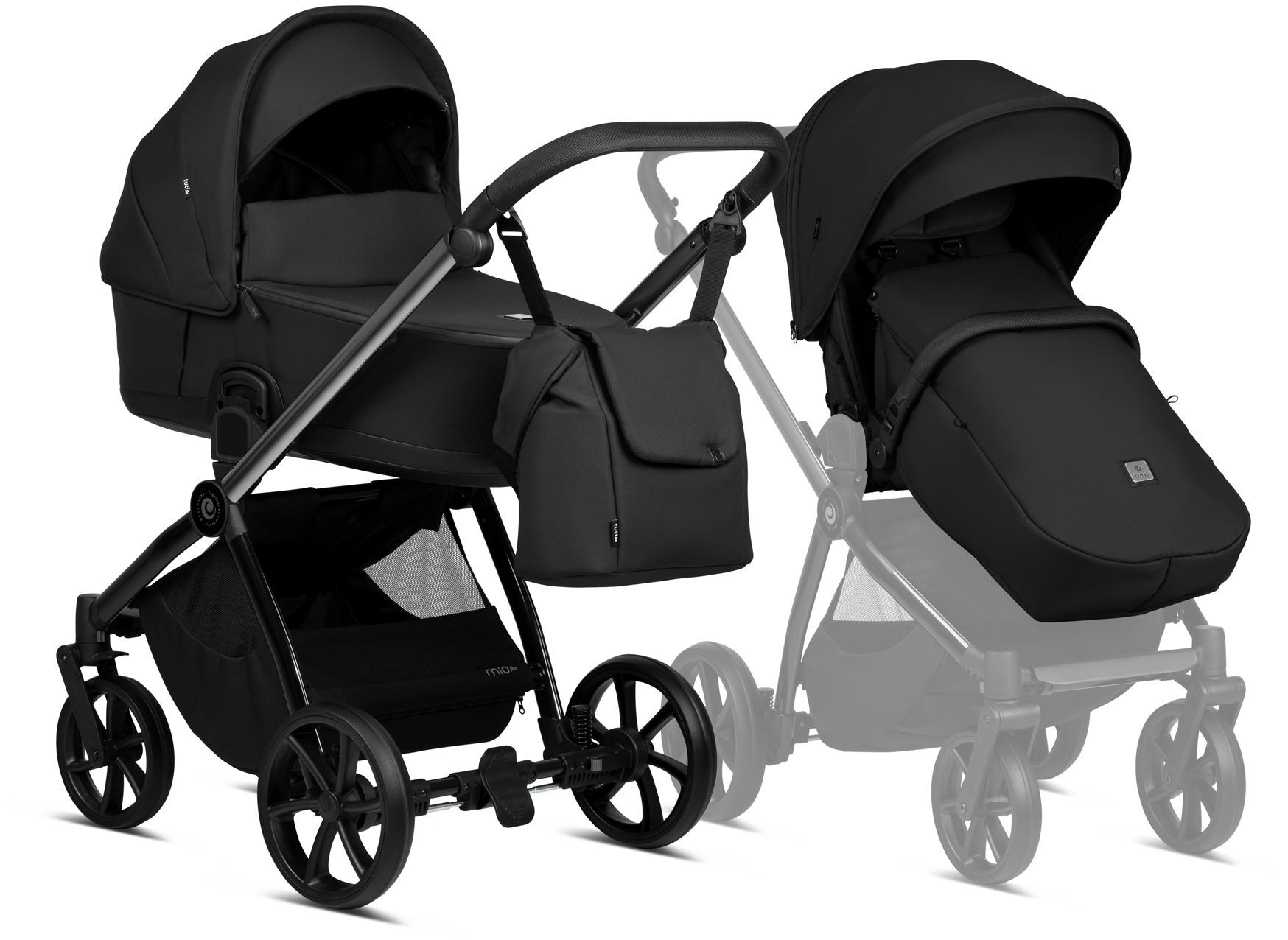 Коляска універсальна Tutis Mio plus Thermo Black Edition Obsidian (1352060)фото10