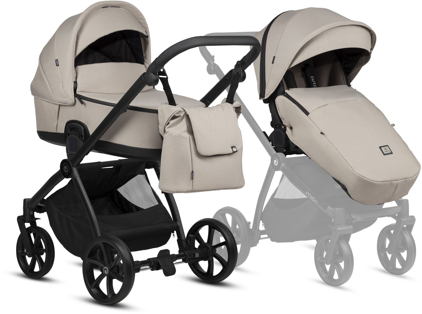 Коляска универсальная Tutis Mio3 plus Essential Moon Rock (1502611) фото 7