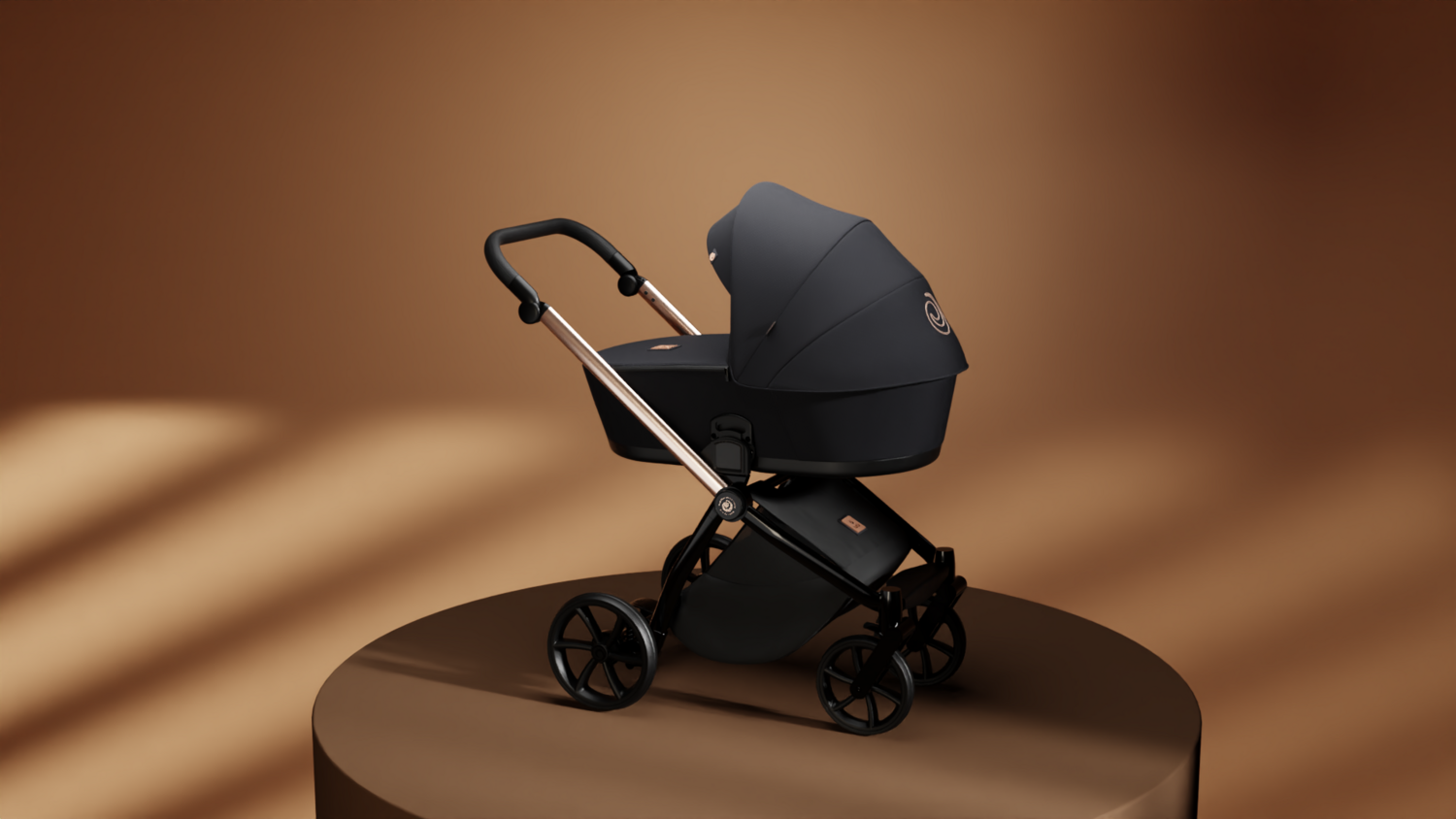 Коляска універсальна Tutis Mio3 plus Black Edition Rose Gold (1502292)фото