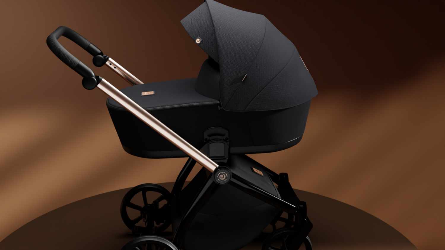 Коляска універсальна Tutis Mio3 plus Black Edition Rose Gold (1502292)фото