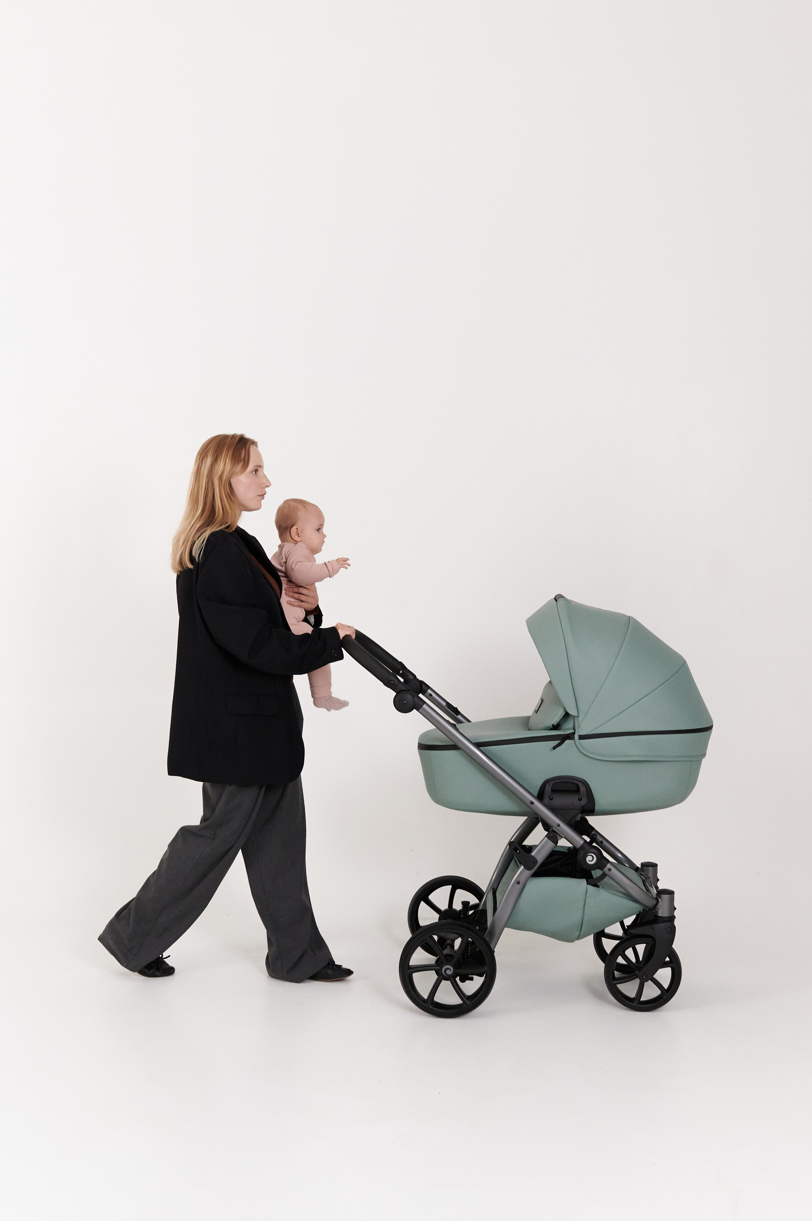 Коляска універсальна Tutis Uno5 plus Leather Collection Mauve (1402035)фото7