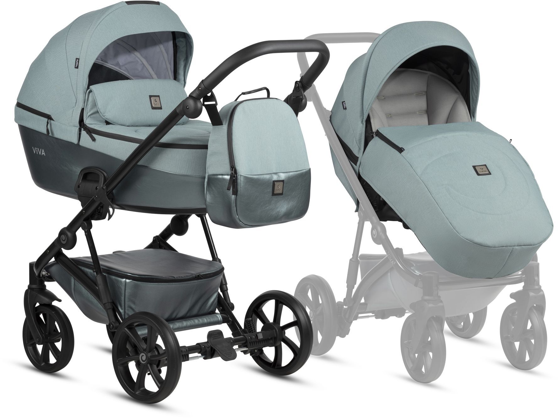 Коляска універсальна Tutis Viva 5+ Essential Turquoise (1452063)фото14