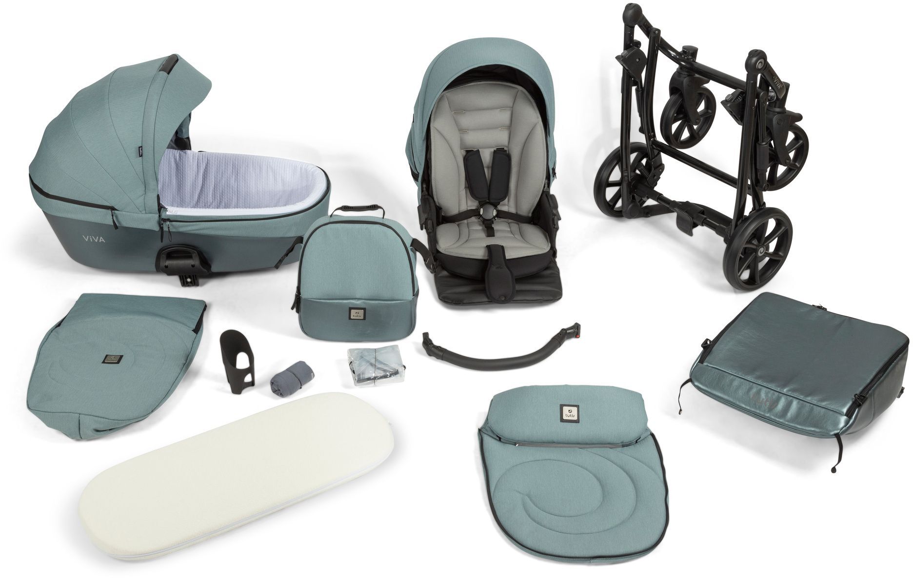 Коляска універсальна Tutis Viva 5+ Essential Turquoise (1452063)фото22