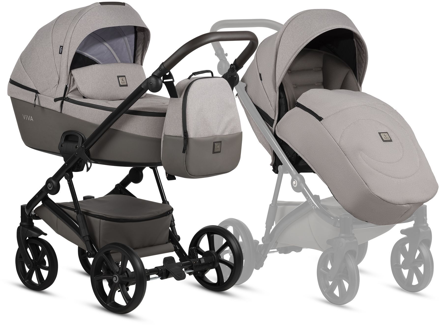 Коляска универсальная Tutis Viva 5+ Essential Warm Grey (1452068) фото 9