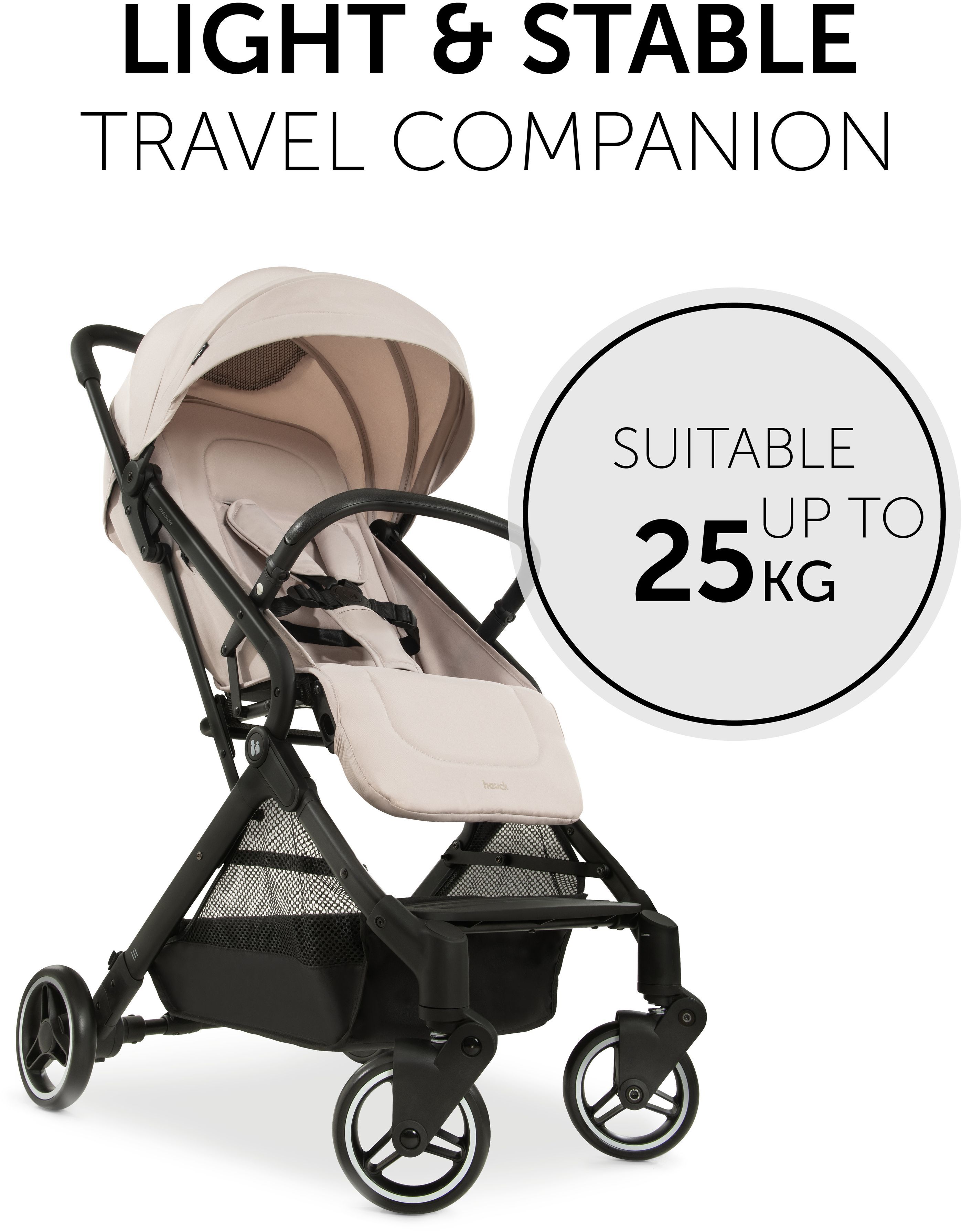 Коляска прогулянкова Hauck Travel N Care Beige (16015-2)фото2