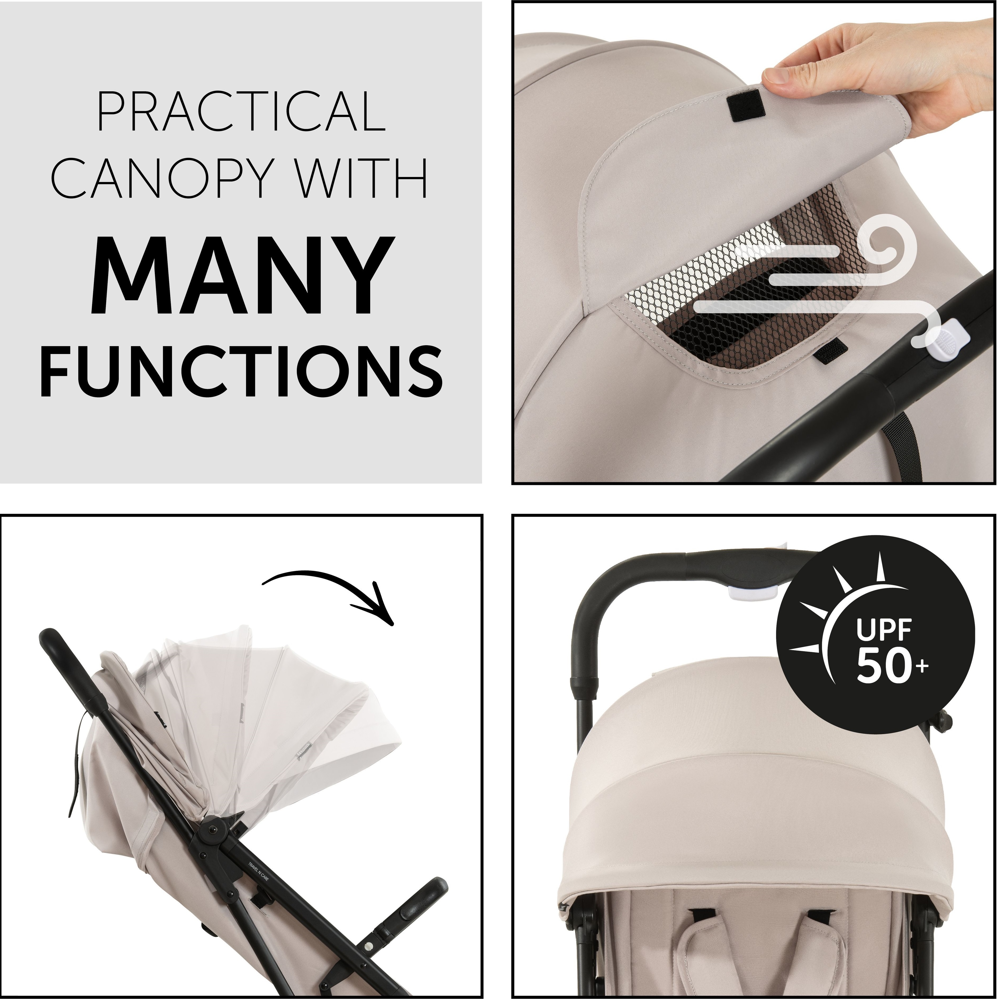 Коляска прогулянкова Hauck Travel N Care Beige (16015-2)фото8