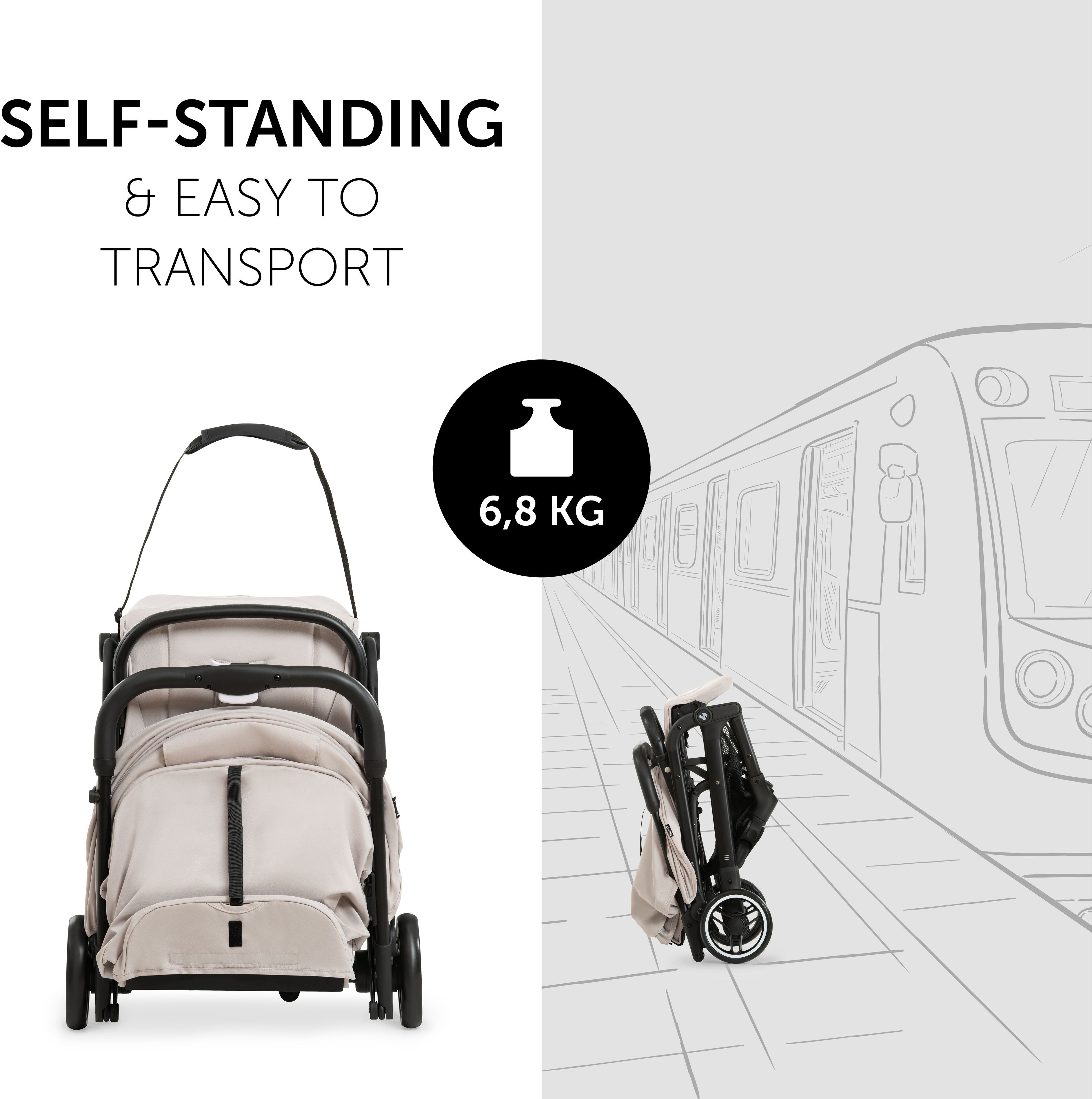 Коляска прогулянкова Hauck Travel N Care Beige (16015-2)фото5