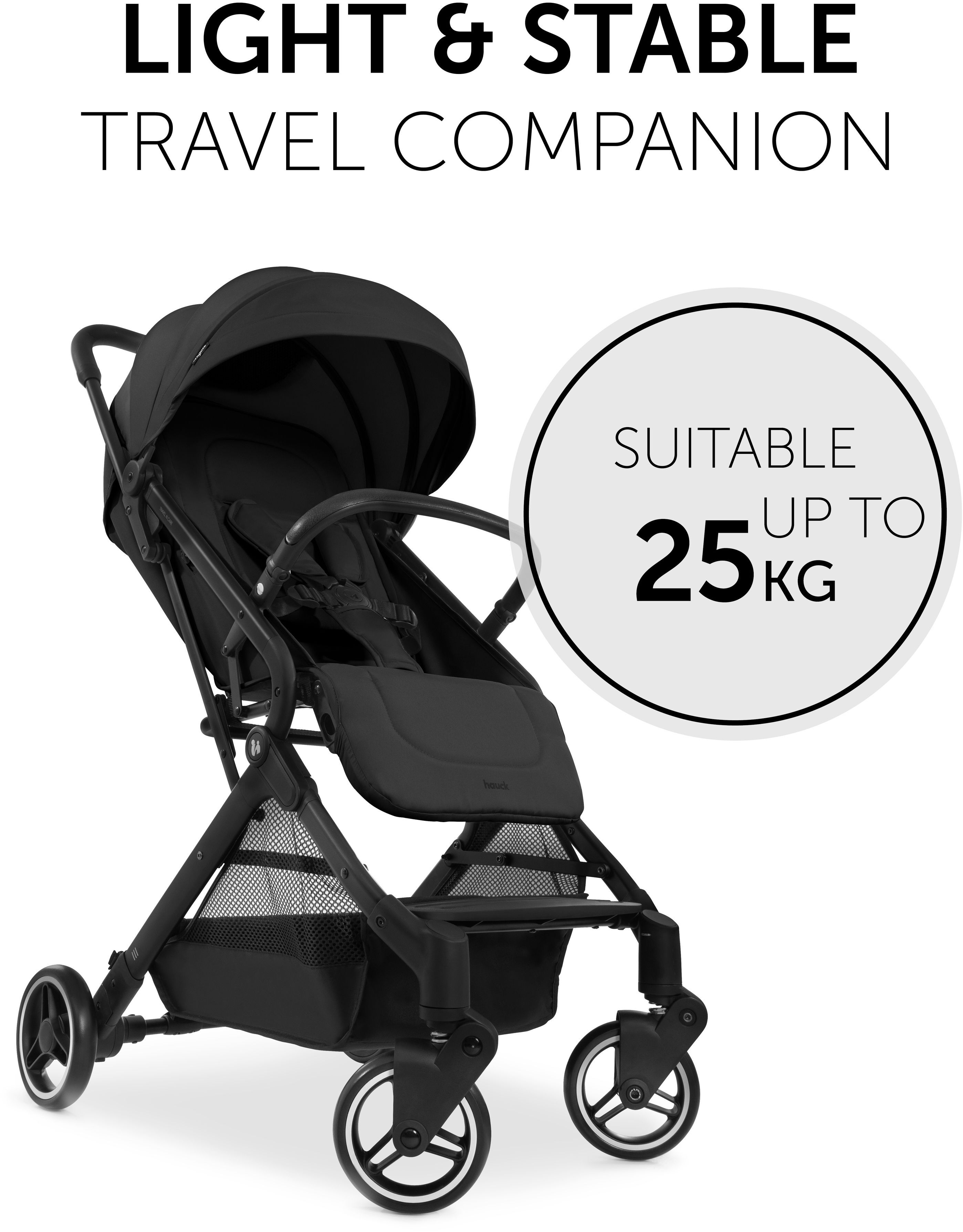 Коляска прогулянкова Hauck Travel N Care Black (16014-5)фото2