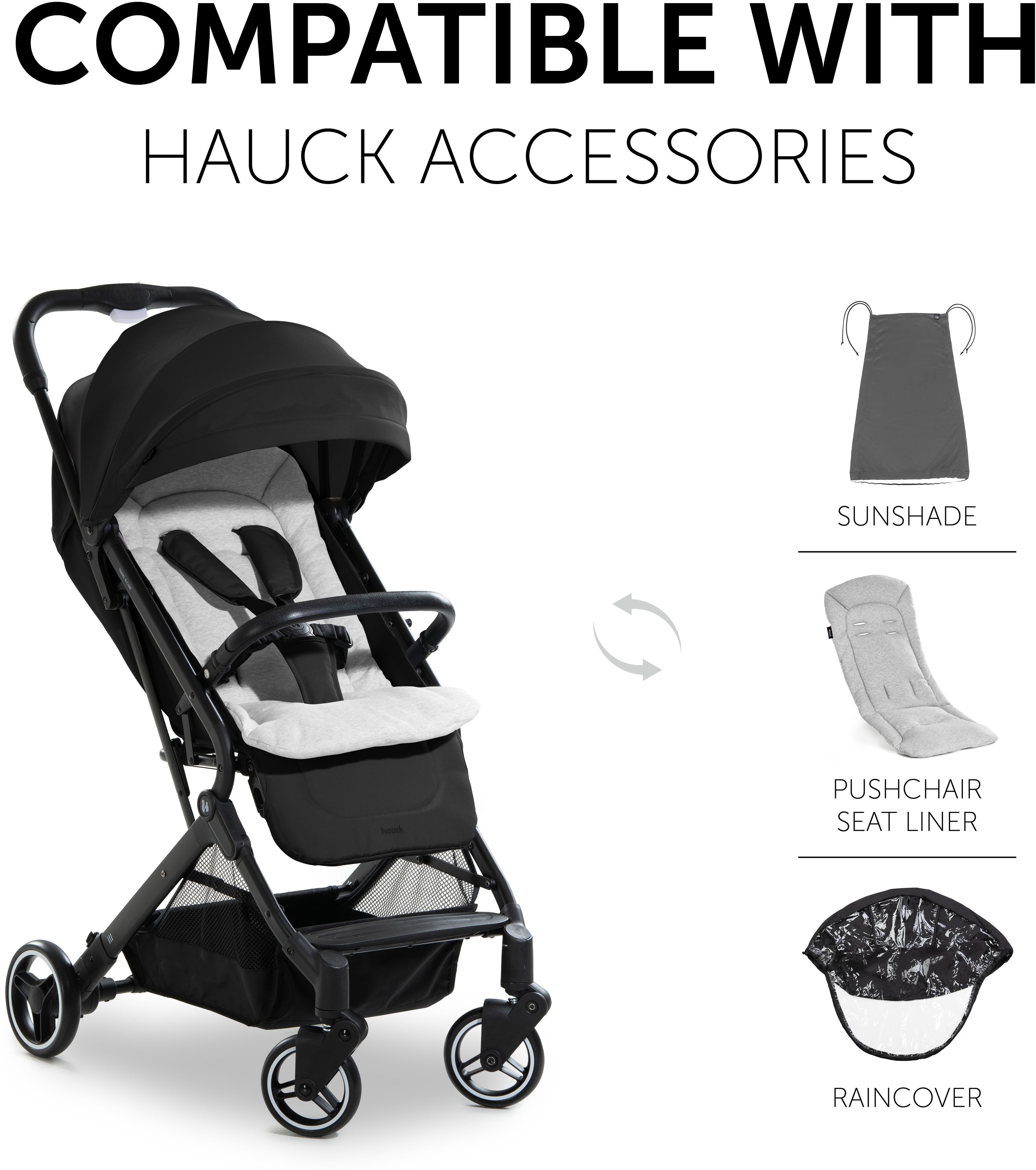 Коляска прогулянкова Hauck Travel N Care Black (16014-5)фото3