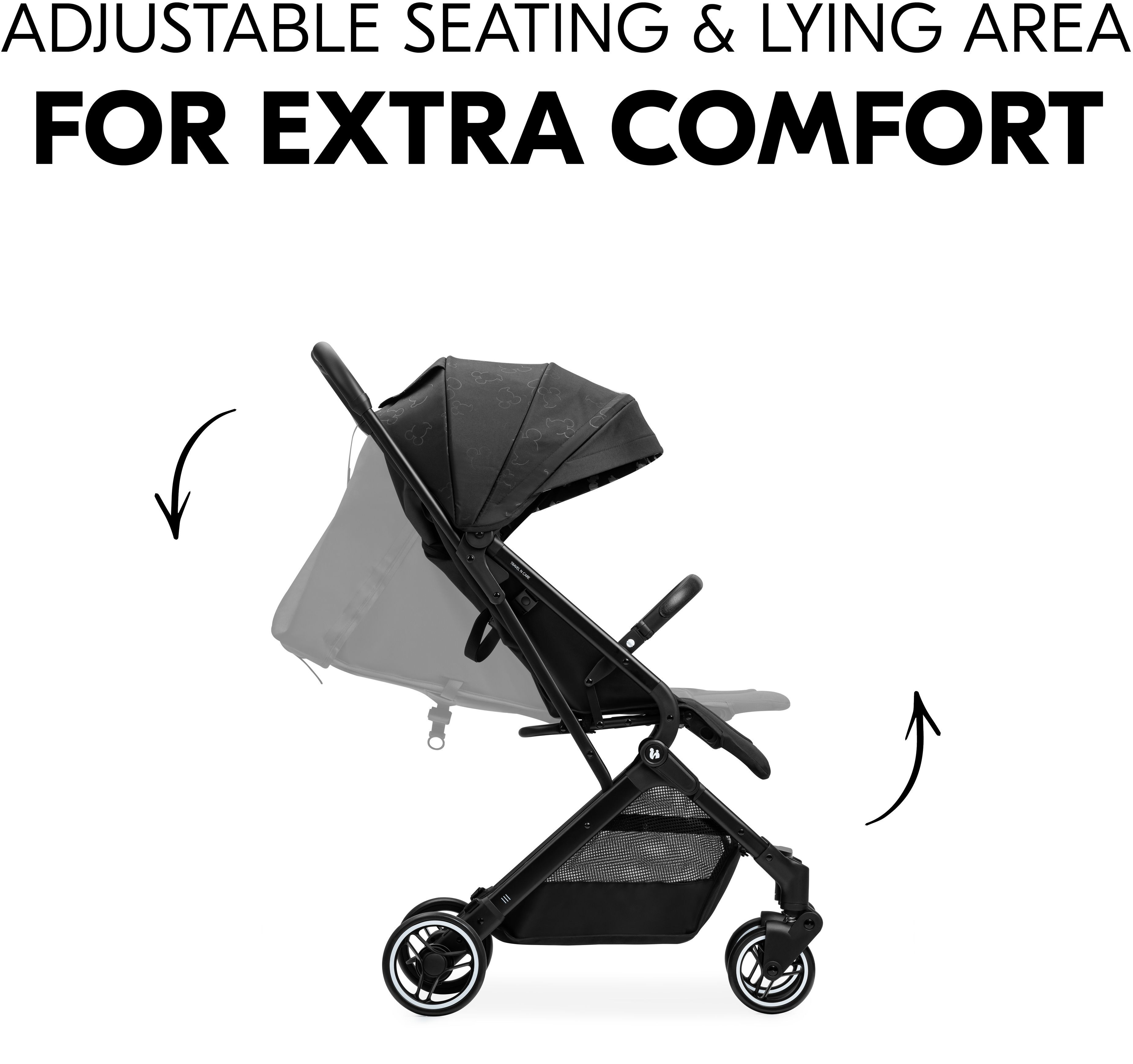 Коляска прогулянкова Hauck Travel N Care Disney 100 Black (16023-7)фото